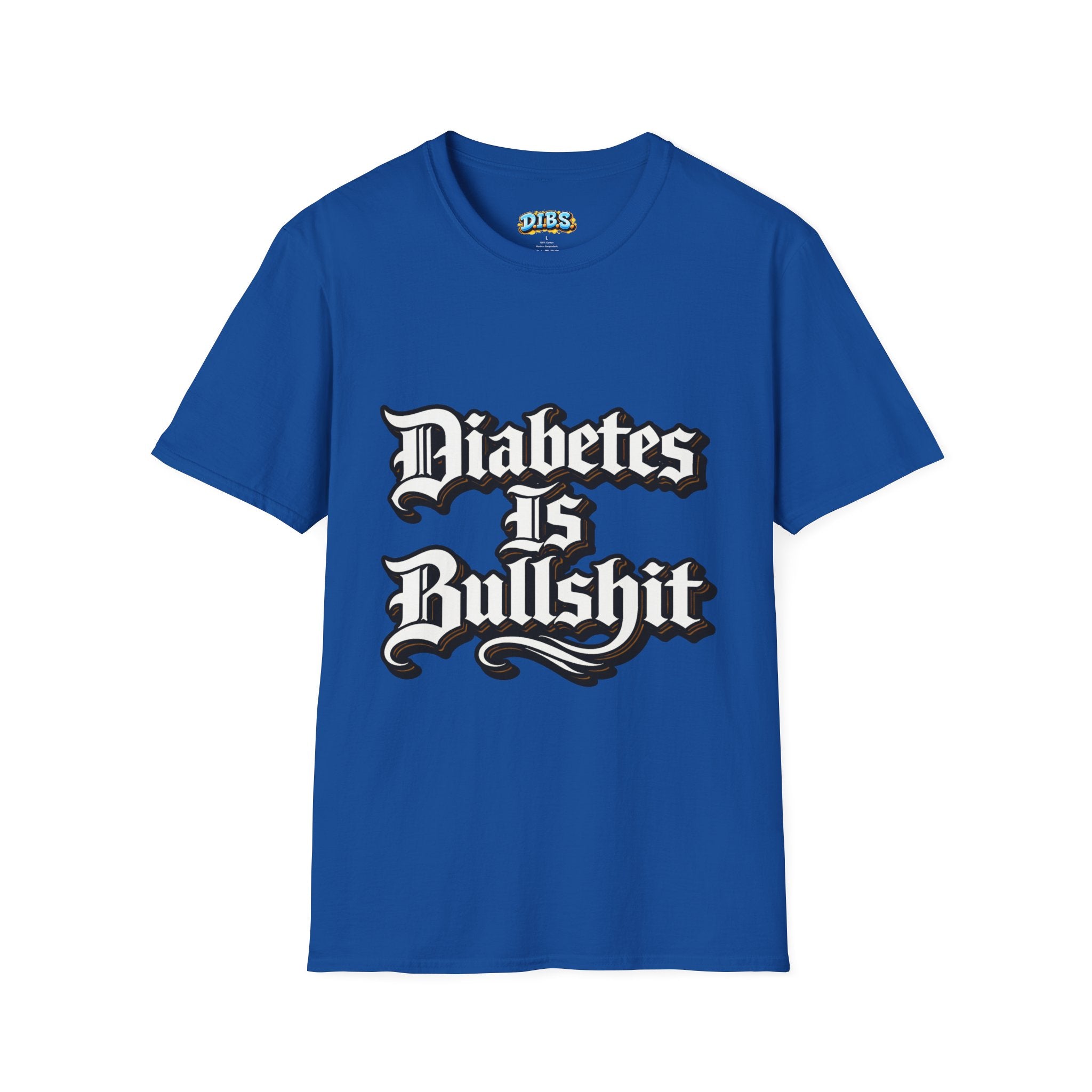 Diabetes Is Bullshit T-Shirt — Bold Type 1 Diabetes Awareness Tee