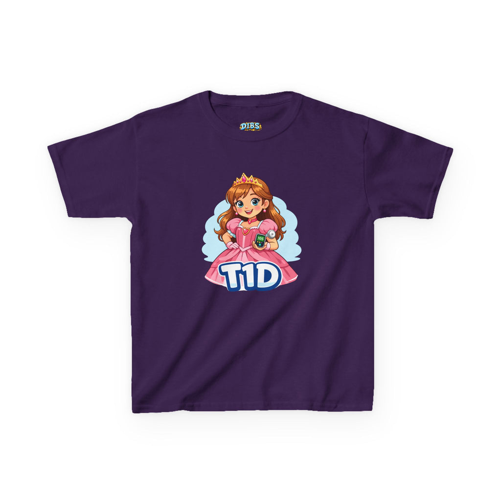 Kids Princess Tee — Cute Dress with Diabetes Monitor & Insulin Pump Purse