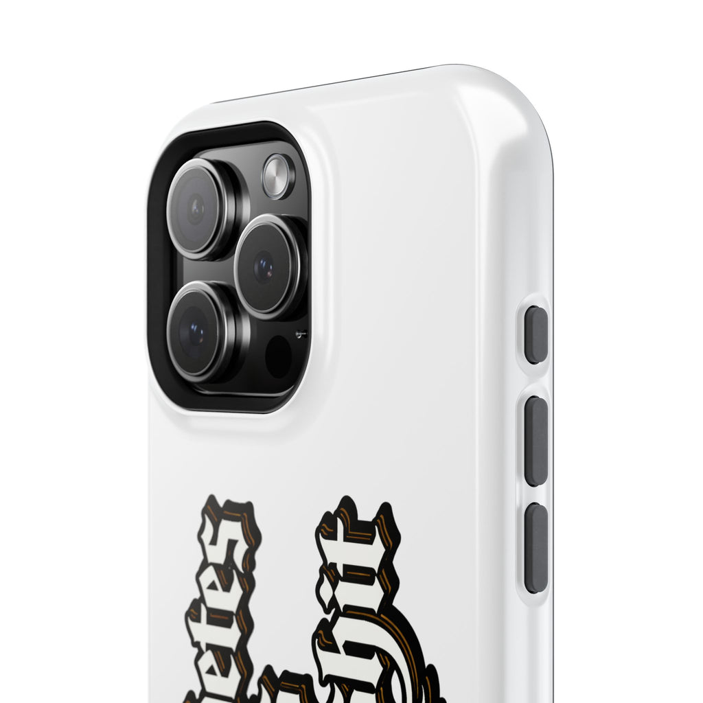 Impact-Resistant Phone Case — Gothic "Protects & Punishes" Design