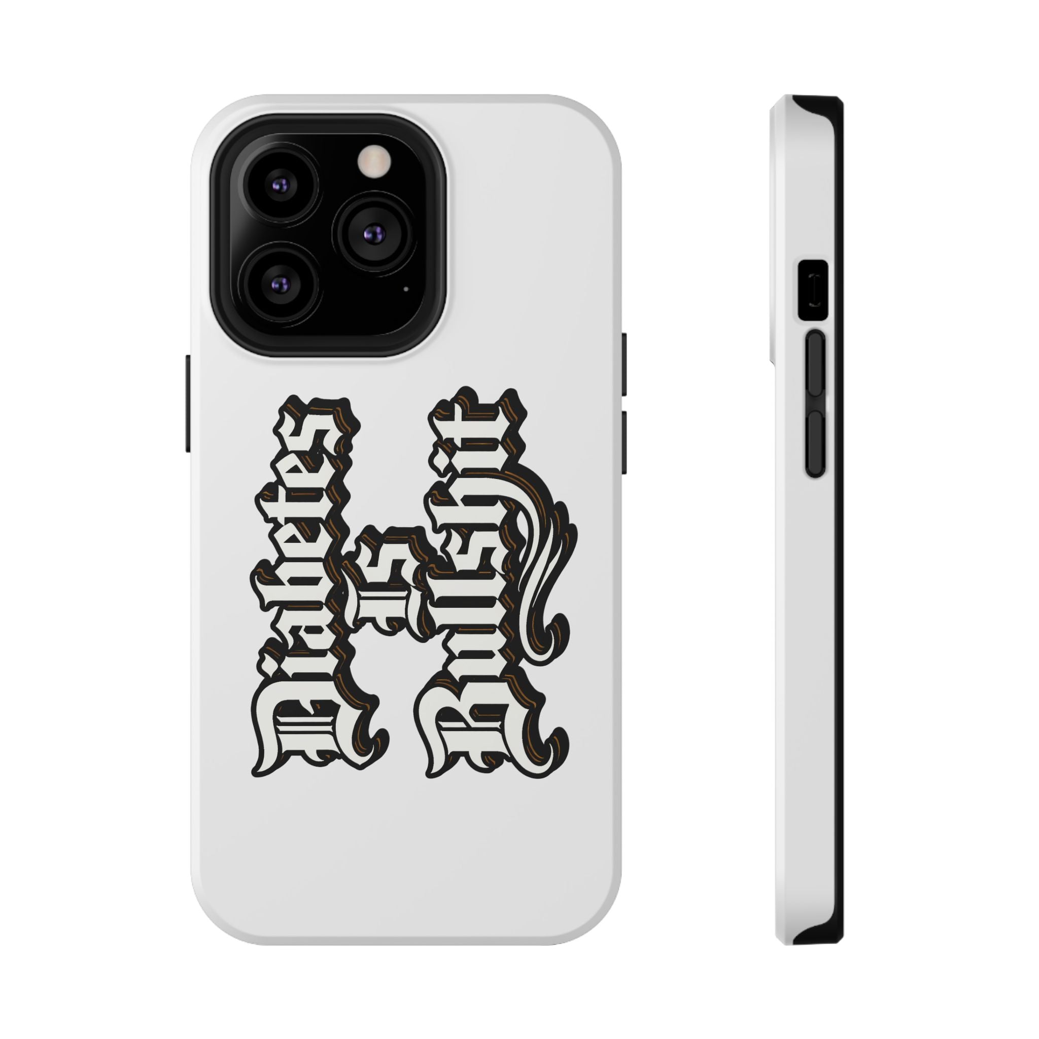 Impact-Resistant Phone Case — Gothic "Protects & Punishes" Design