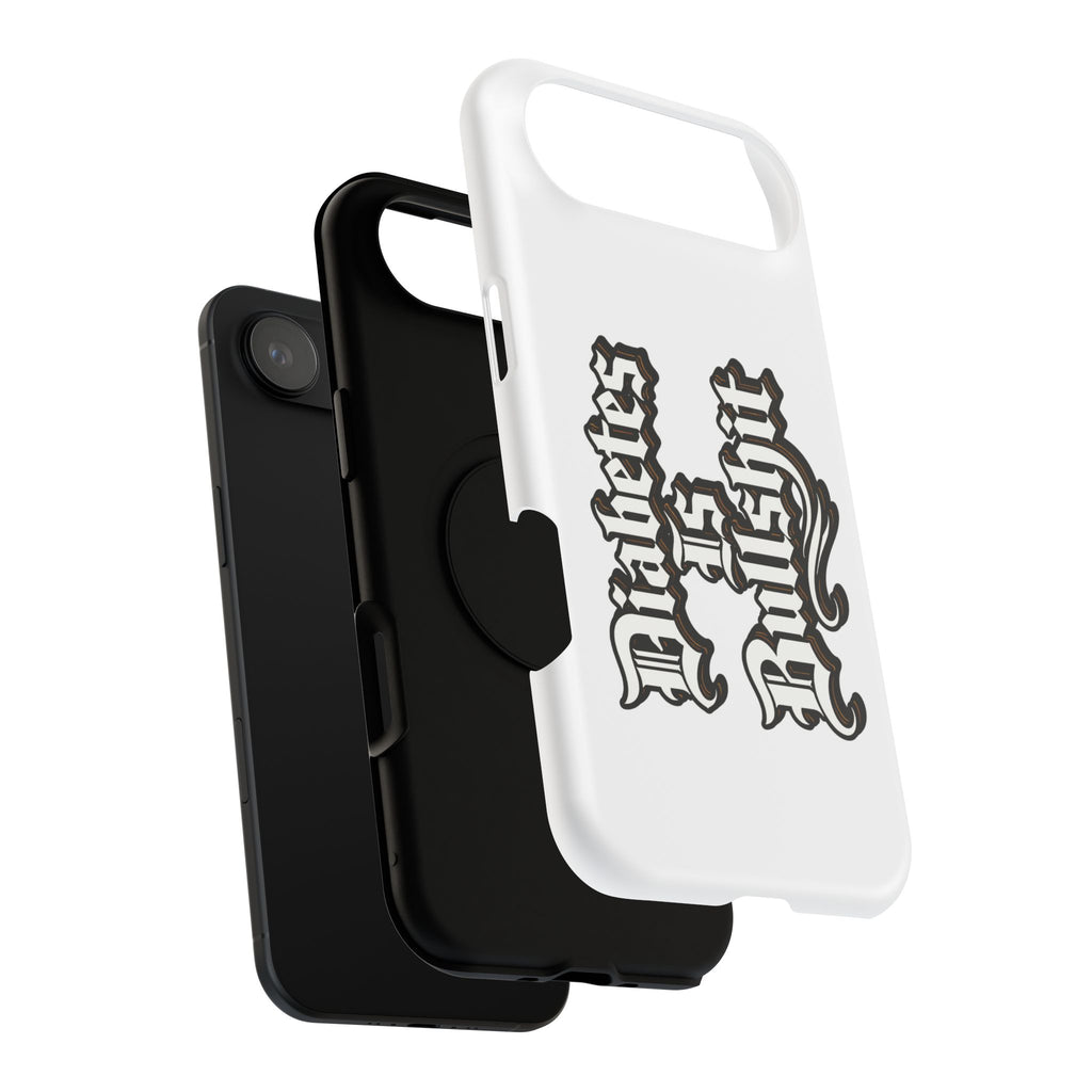 Impact-Resistant Phone Case — Gothic "Protects & Punishes" Design