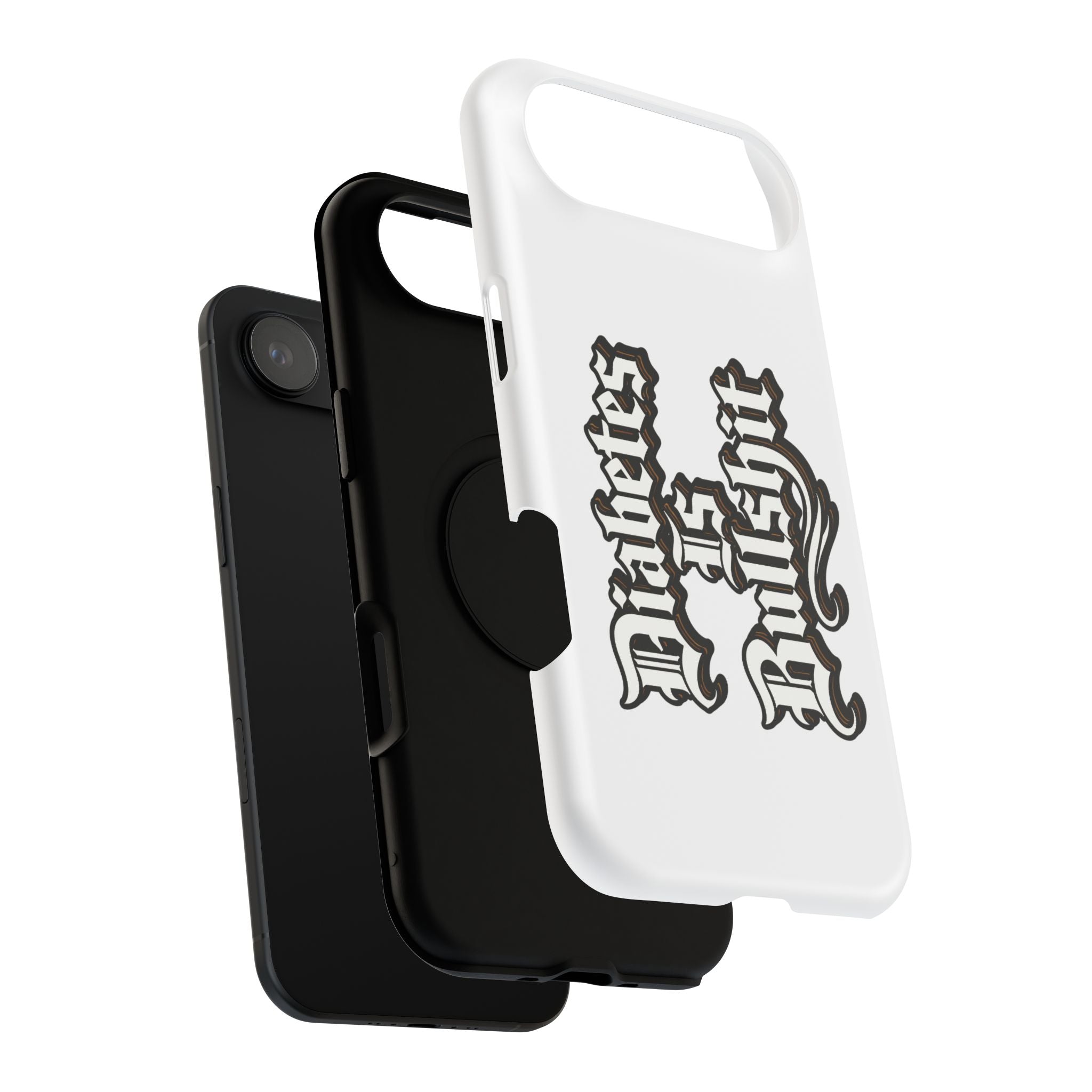 Impact-Resistant Phone Case — Gothic "Protects & Punishes" Design