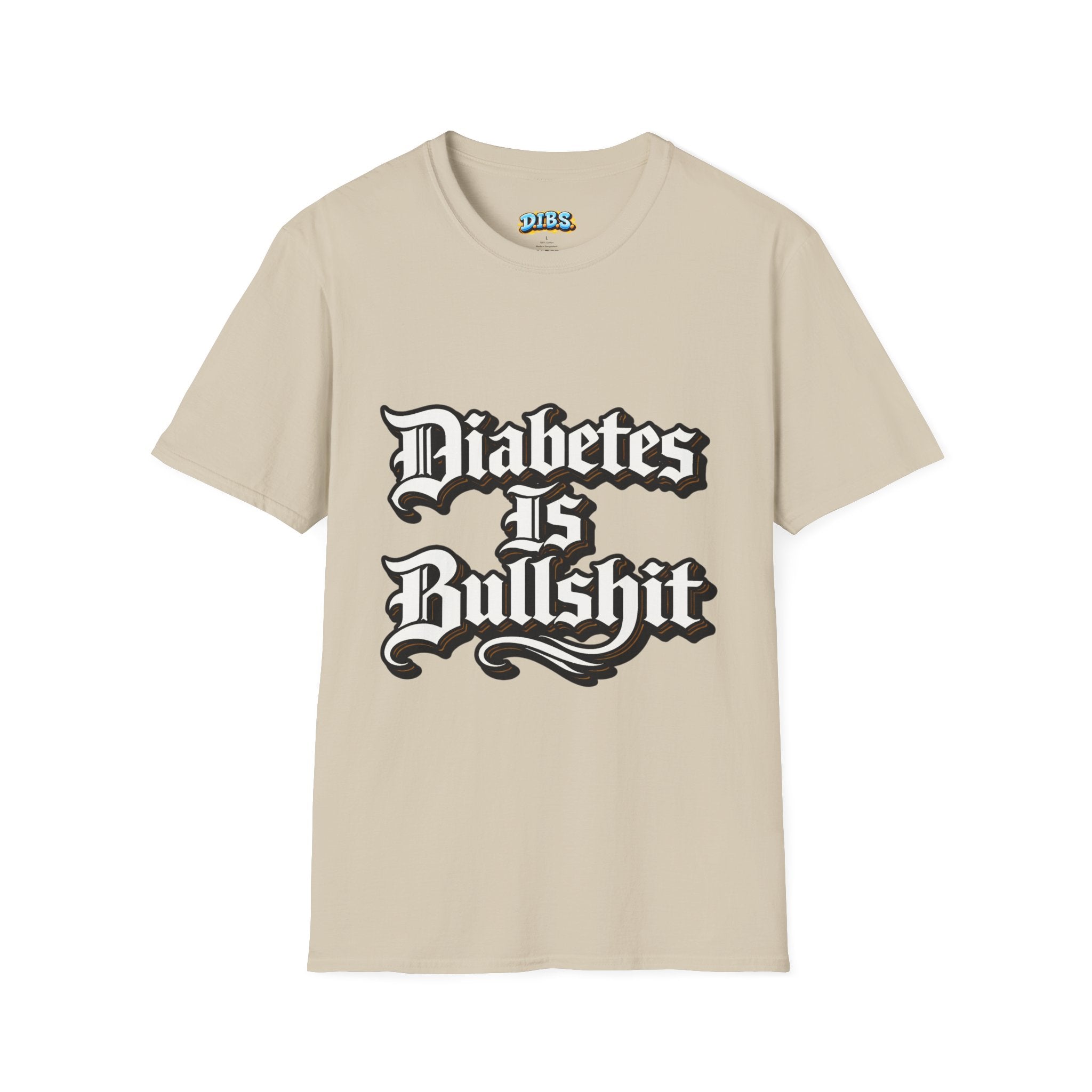 Diabetes Is Bullshit T-Shirt — Bold Type 1 Diabetes Awareness Tee