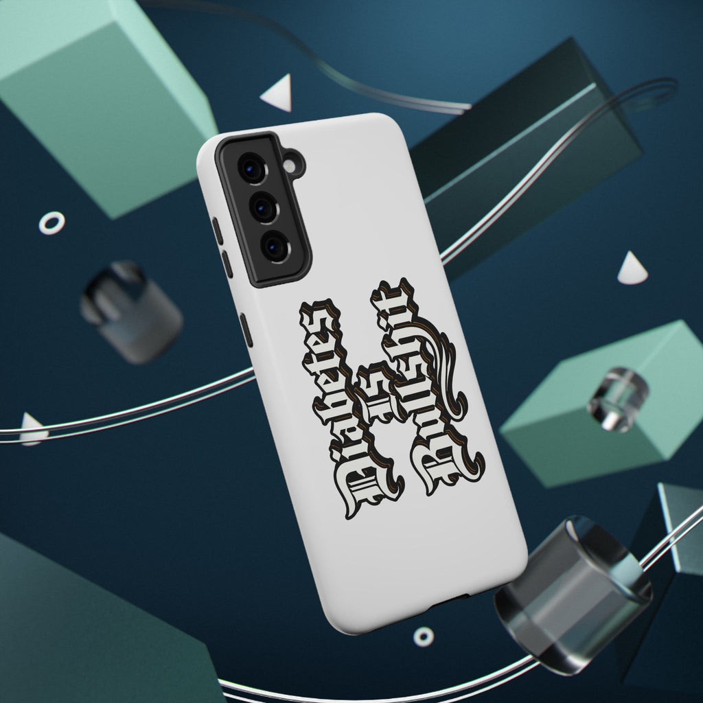 Impact-Resistant Phone Case — Gothic "Protects & Punishes" Design
