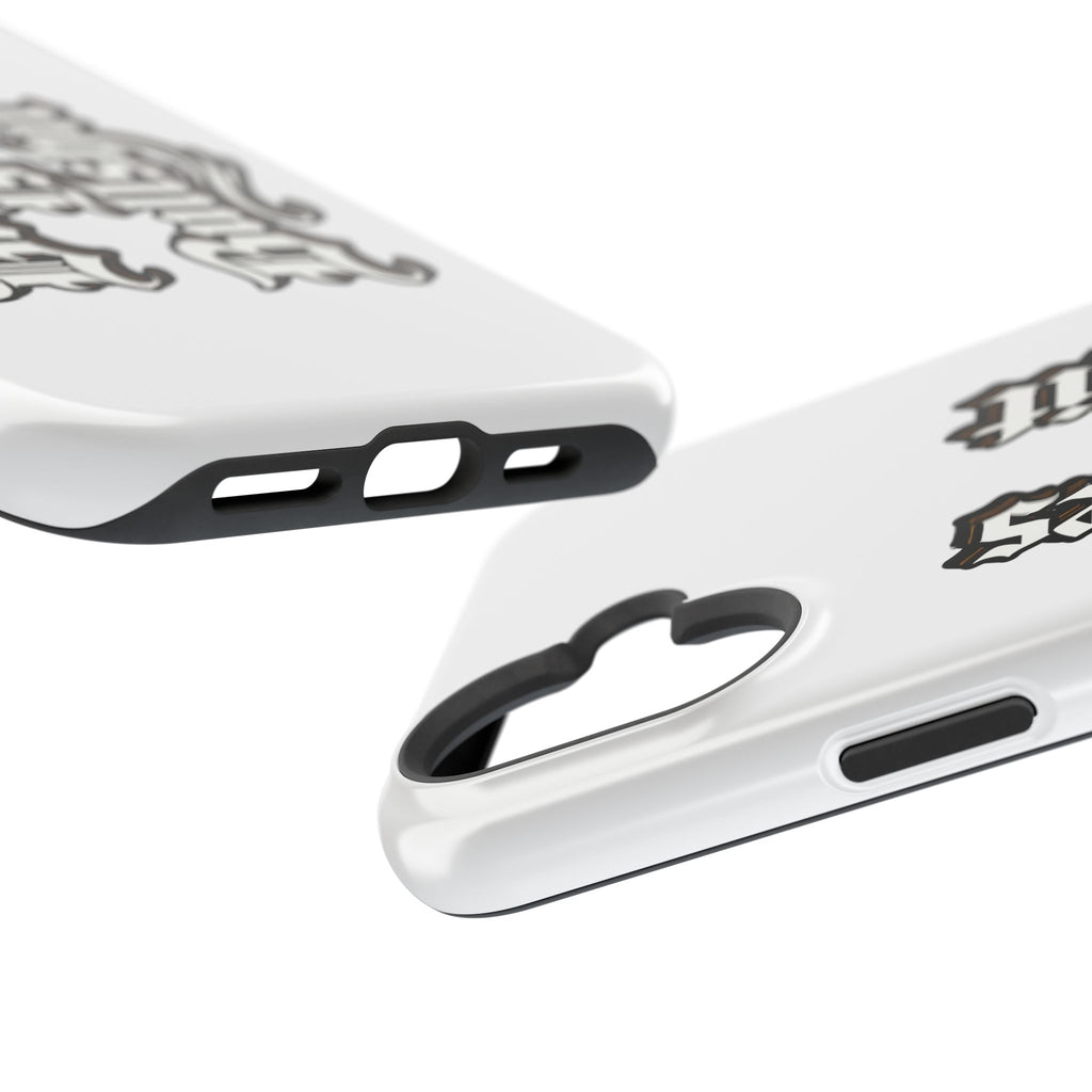 Impact-Resistant Phone Case — Gothic "Protects & Punishes" Design