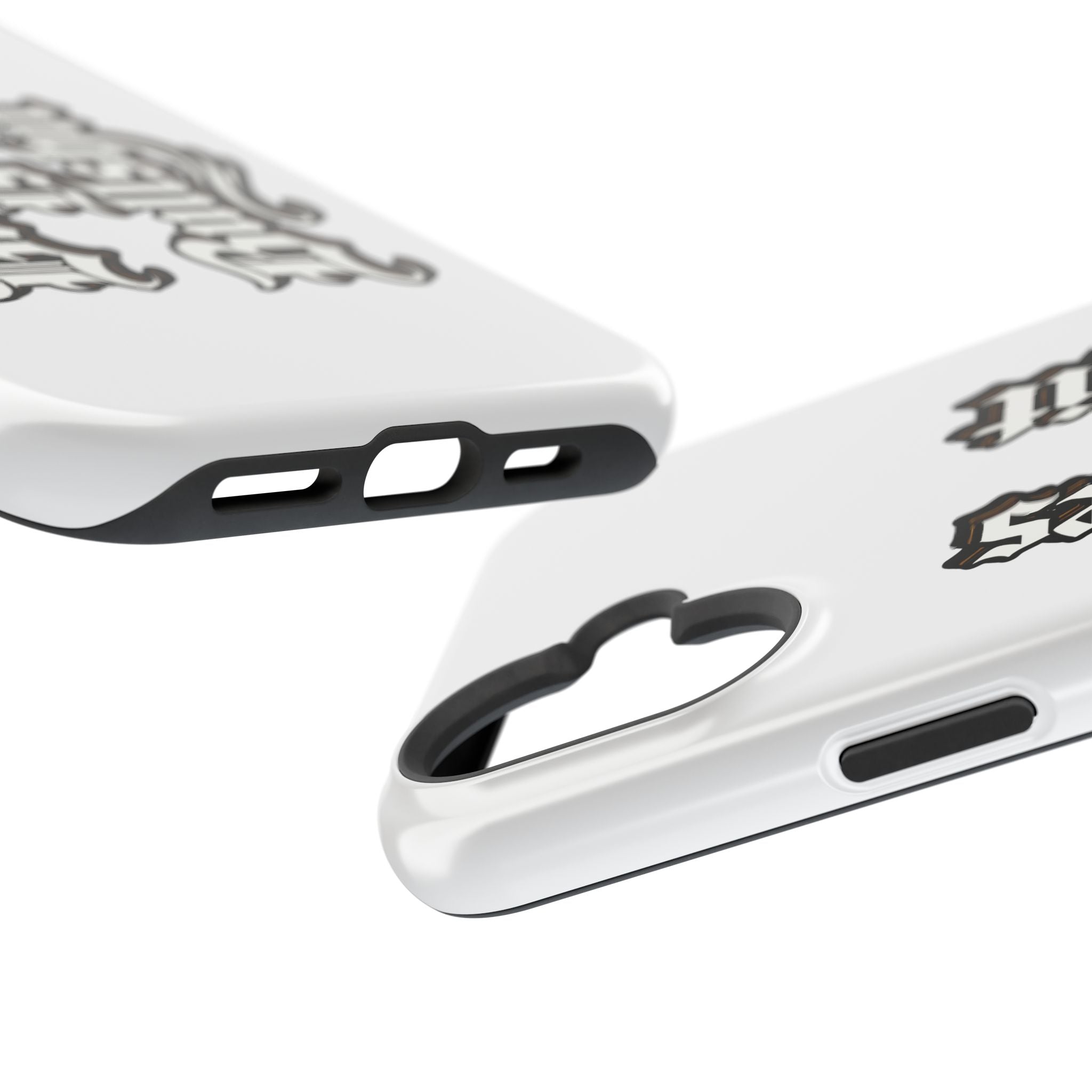 Impact-Resistant Phone Case — Gothic "Protects & Punishes" Design