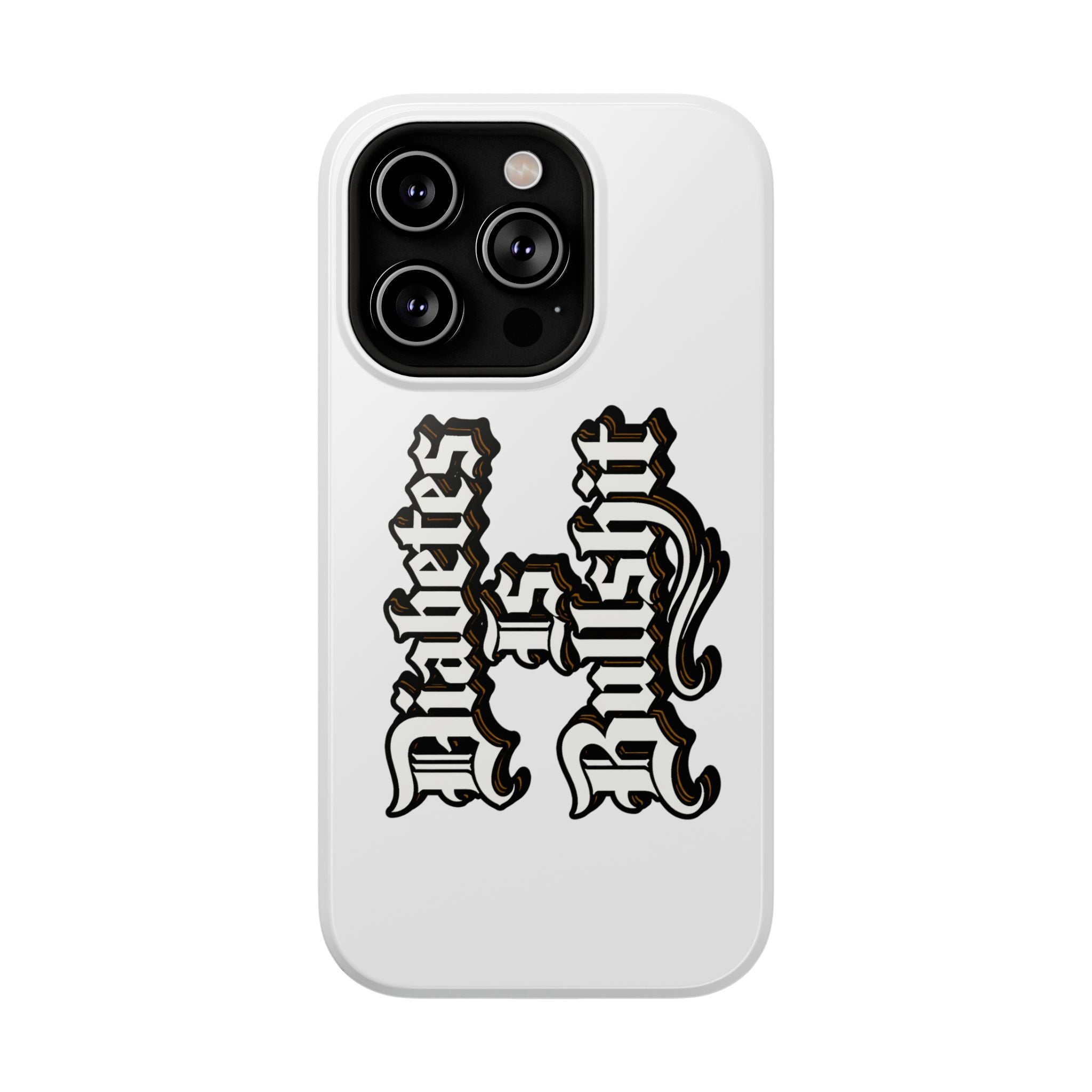 Impact-Resistant Phone Case — Gothic "Protects & Punishes" Design