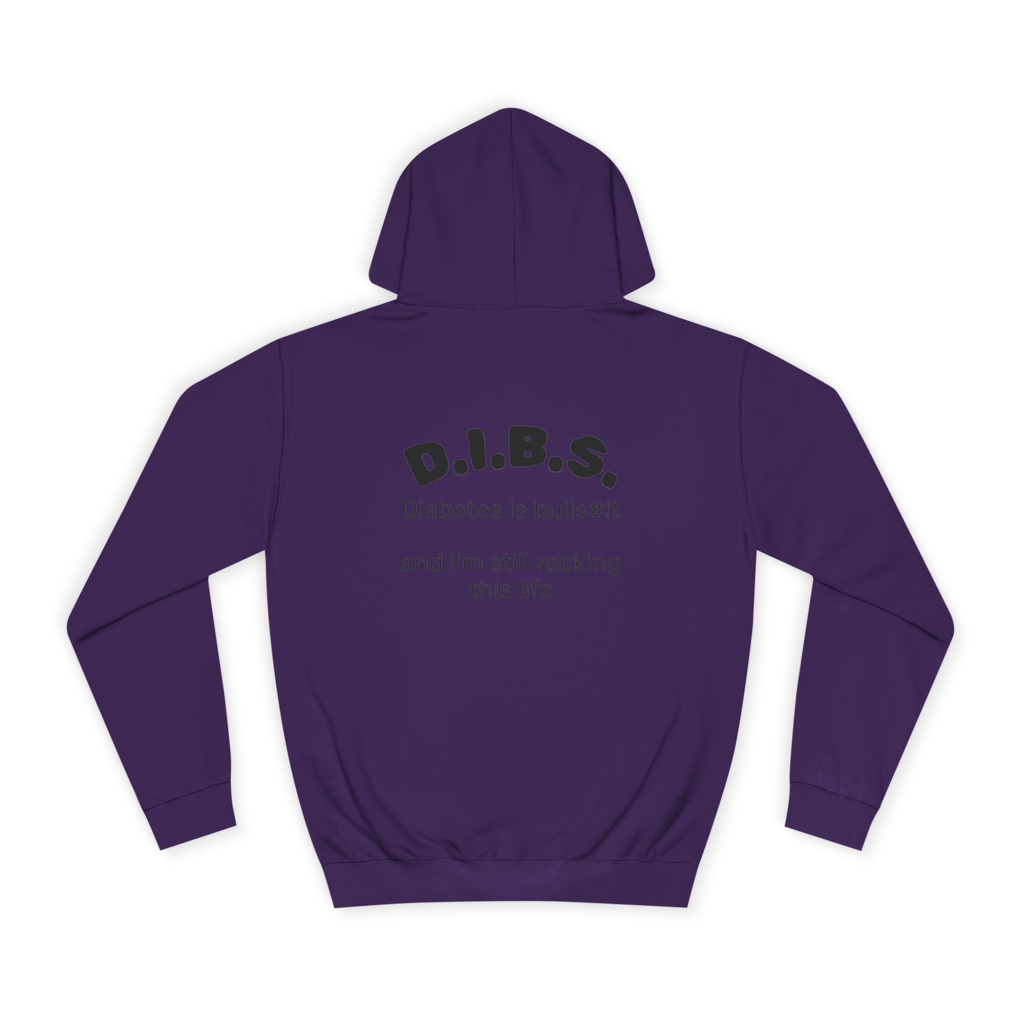 Don't judge my pancreas Hoodie — Funny Pancreas Cartoon Front, Bold Back Statement
