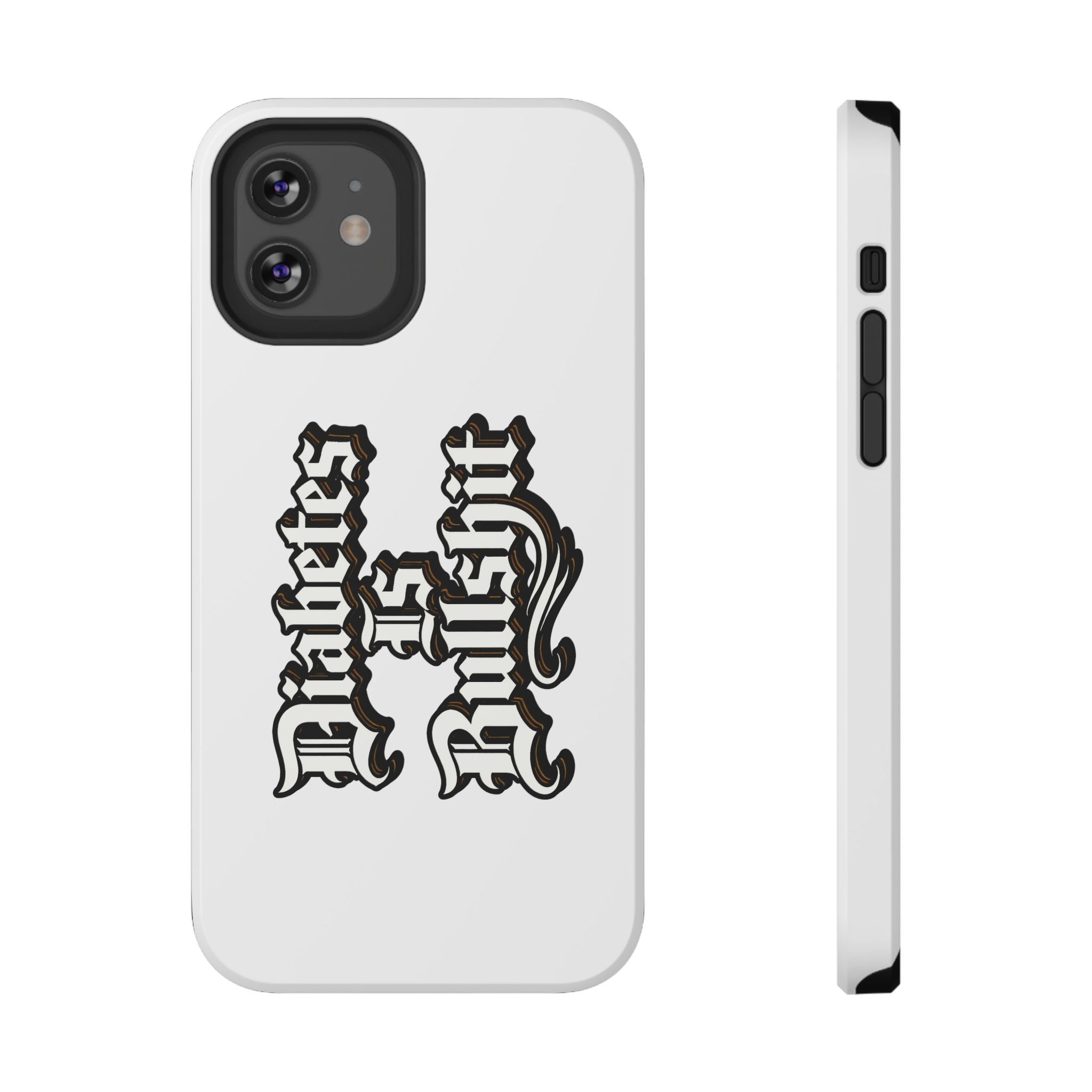 Impact-Resistant Phone Case — Gothic "Protects & Punishes" Design
