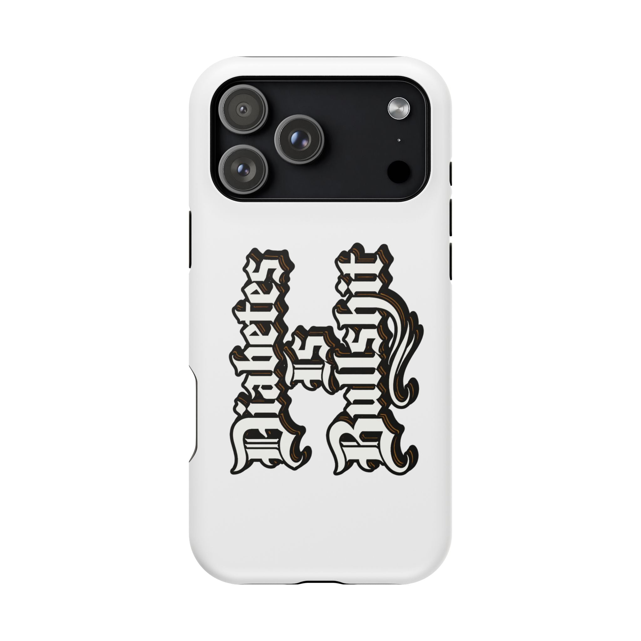 Impact-Resistant Phone Case — Gothic "Protects & Punishes" Design