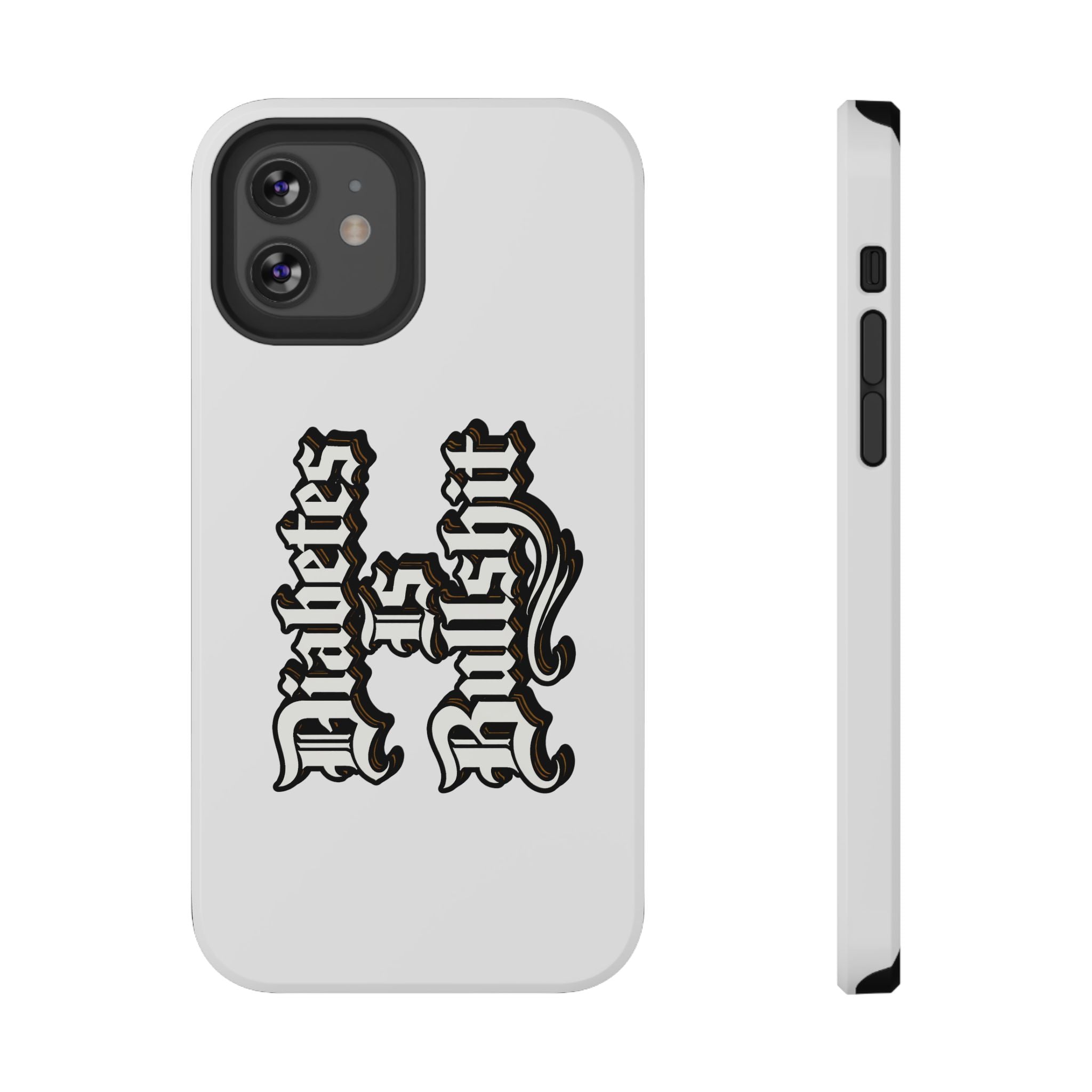 Impact-Resistant Phone Case — Gothic "Protects & Punishes" Design