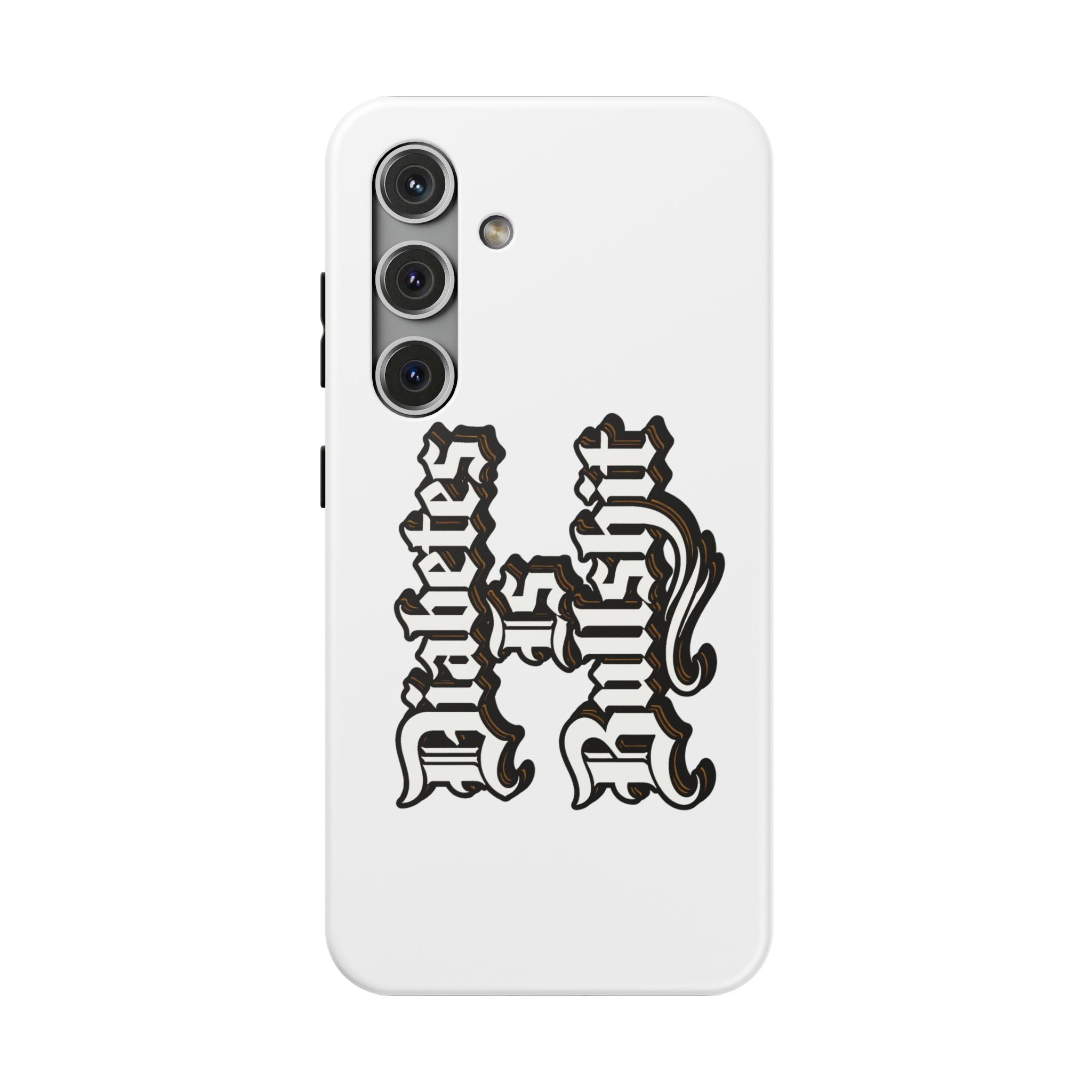 Impact-Resistant Phone Case — Gothic "Protects & Punishes" Design