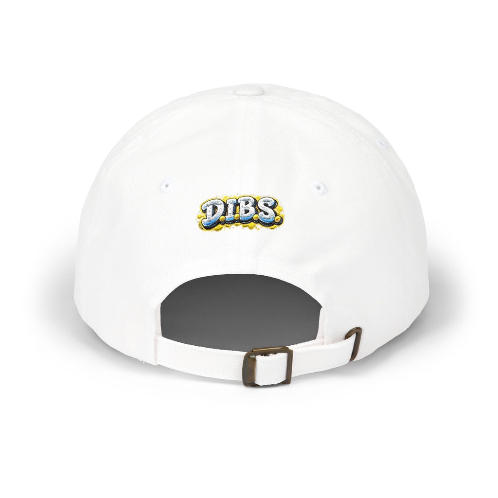 DIBS Gothic Print Dad Cap — Edgy Classic Baseball Hat