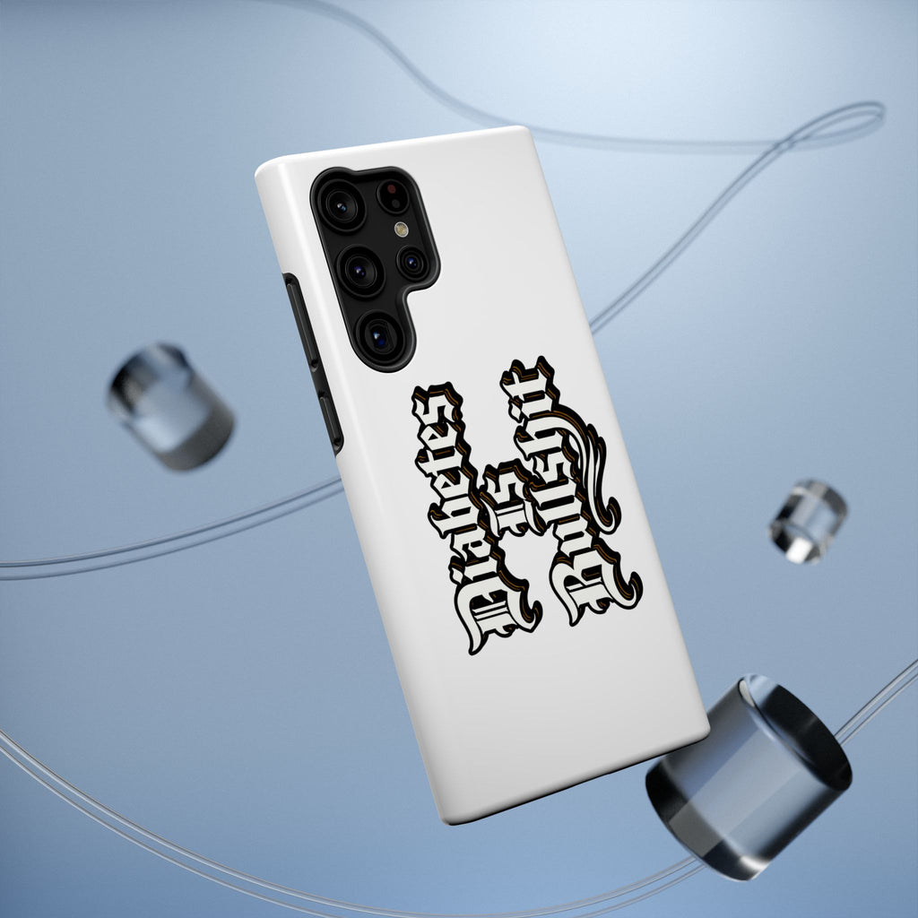 Impact-Resistant Phone Case — Gothic "Protects & Punishes" Design