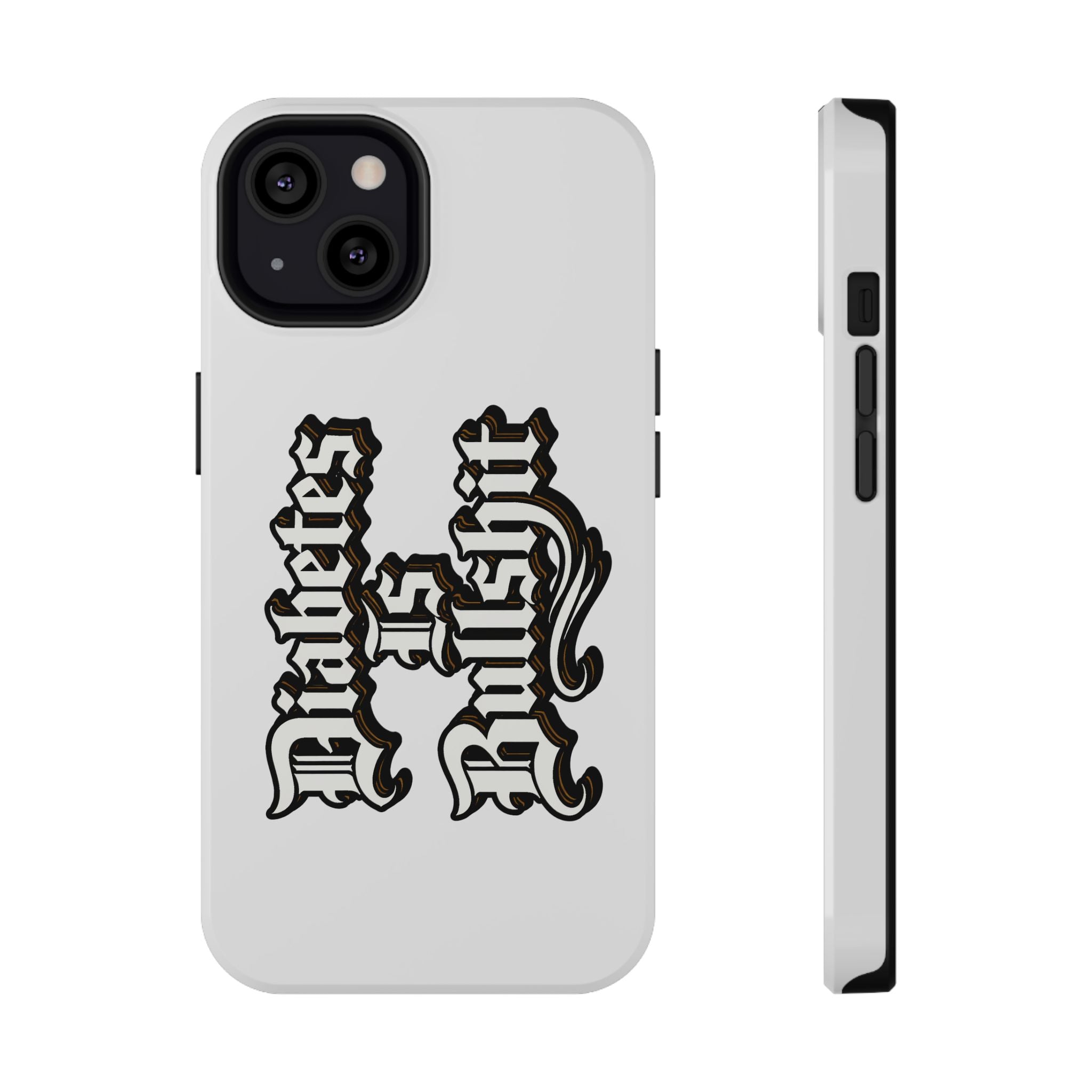 Impact-Resistant Phone Case — Gothic "Protects & Punishes" Design