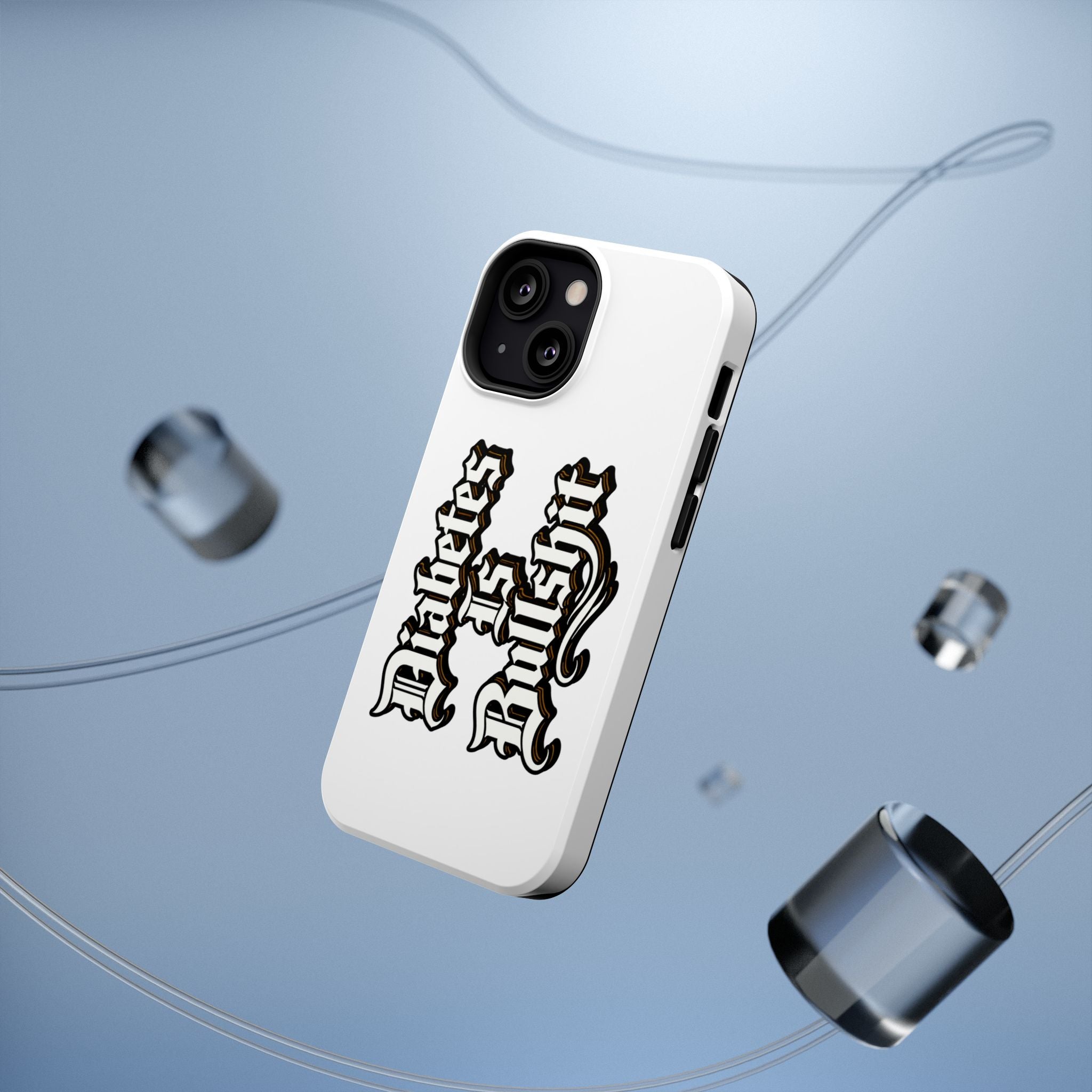 Impact-Resistant Phone Case — Gothic "Protects & Punishes" Design