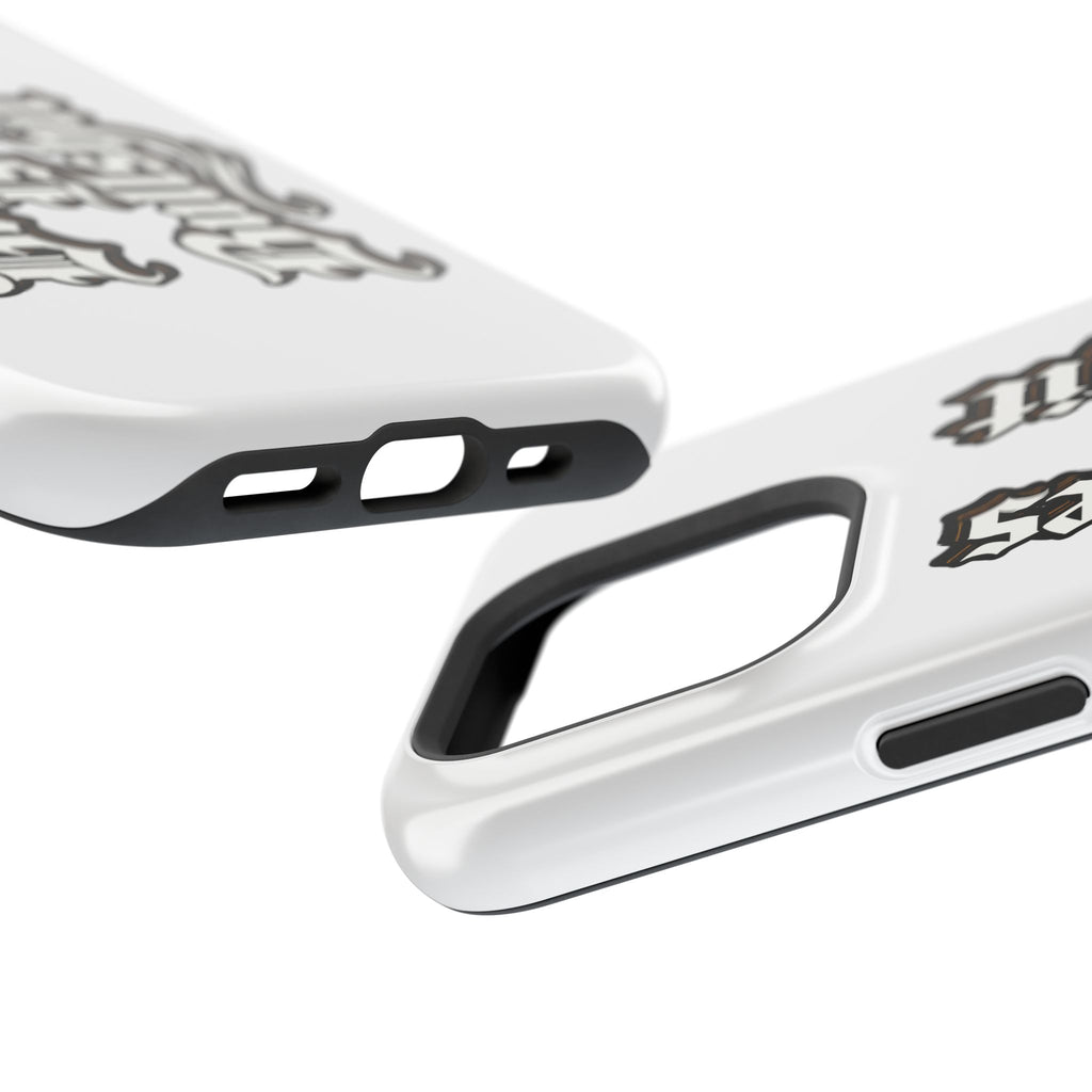 Impact-Resistant Phone Case — Gothic "Protects & Punishes" Design