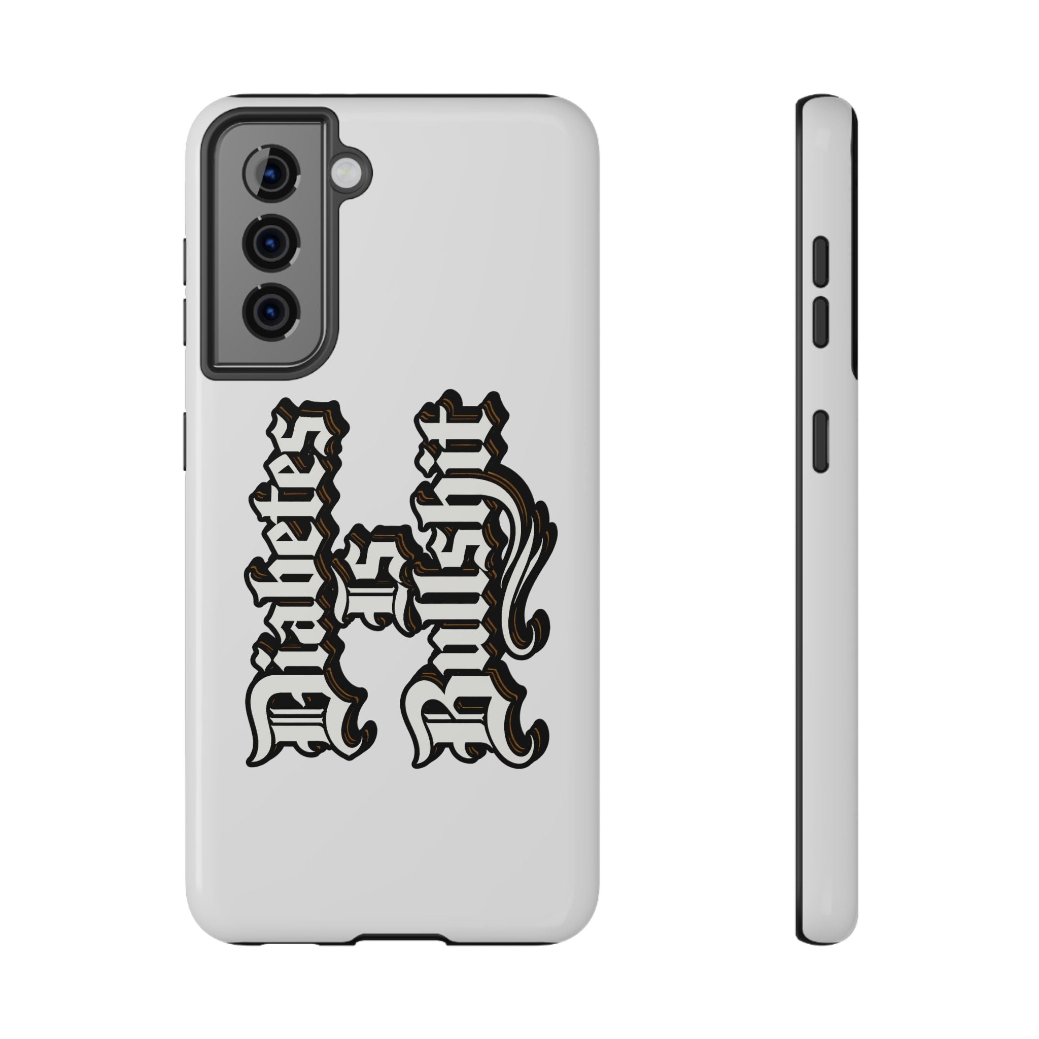Impact-Resistant Phone Case — Gothic "Protects & Punishes" Design