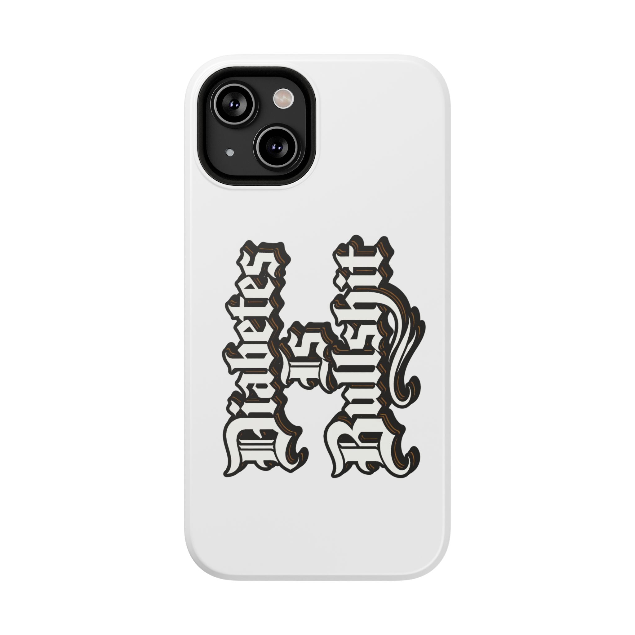 Impact-Resistant Phone Case — Gothic "Protects & Punishes" Design