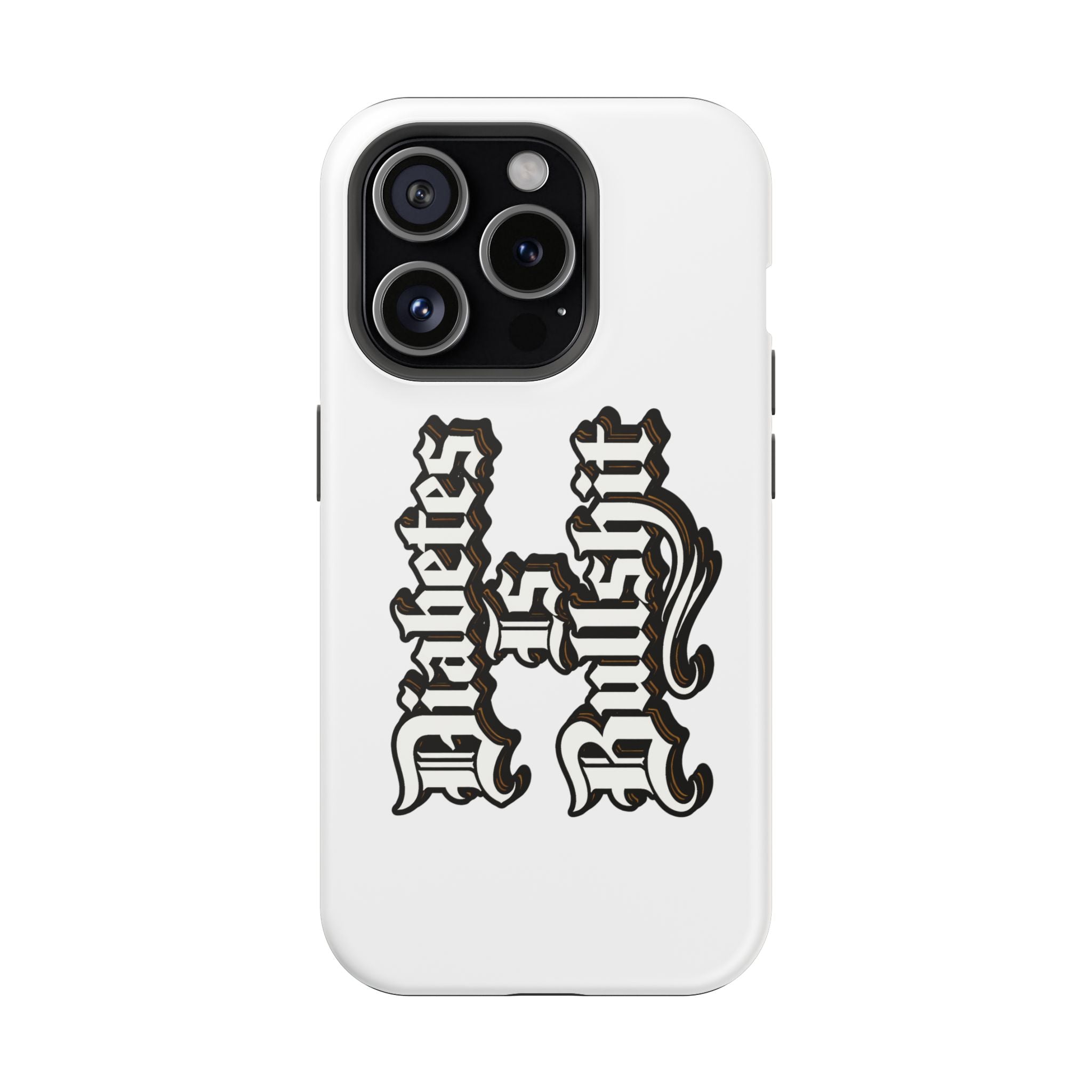 Impact-Resistant Phone Case — Gothic "Protects & Punishes" Design