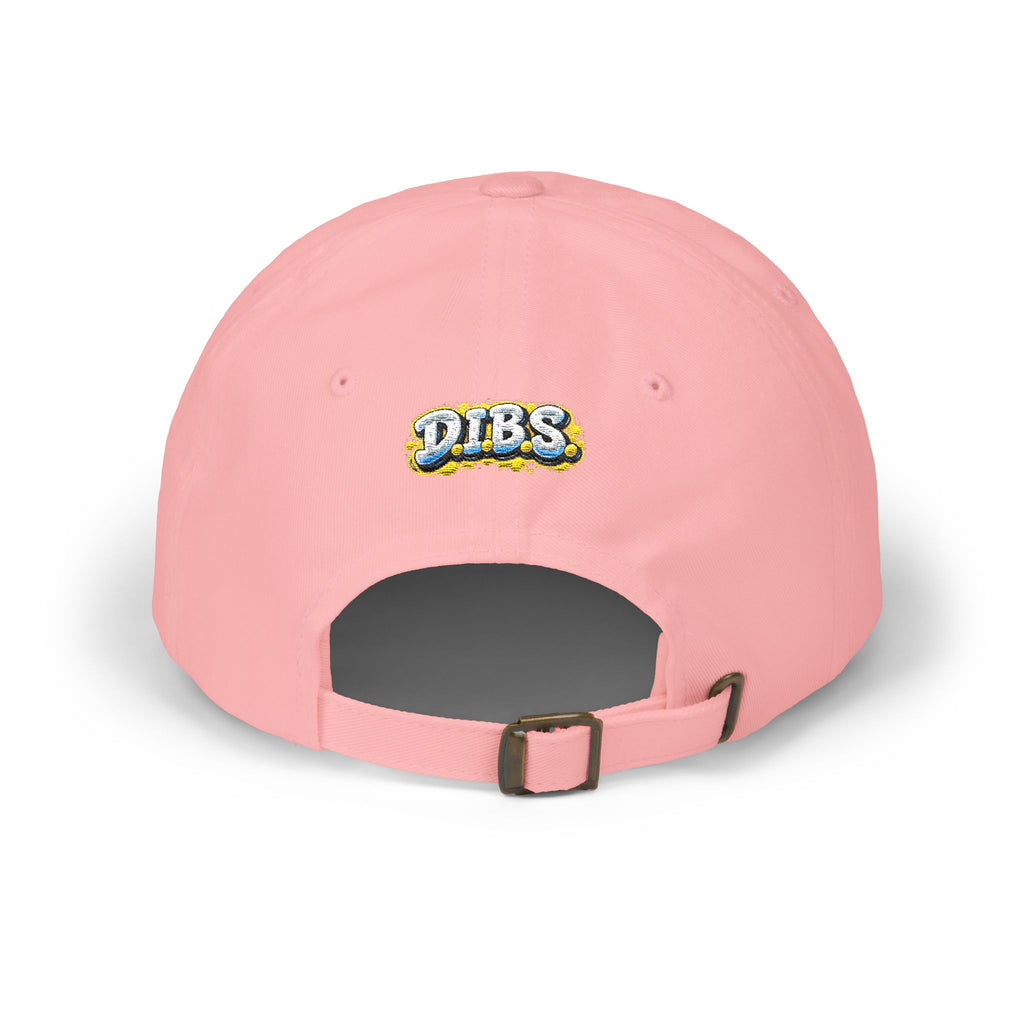DIBS Gothic Print Dad Cap — Edgy Classic Baseball Hat