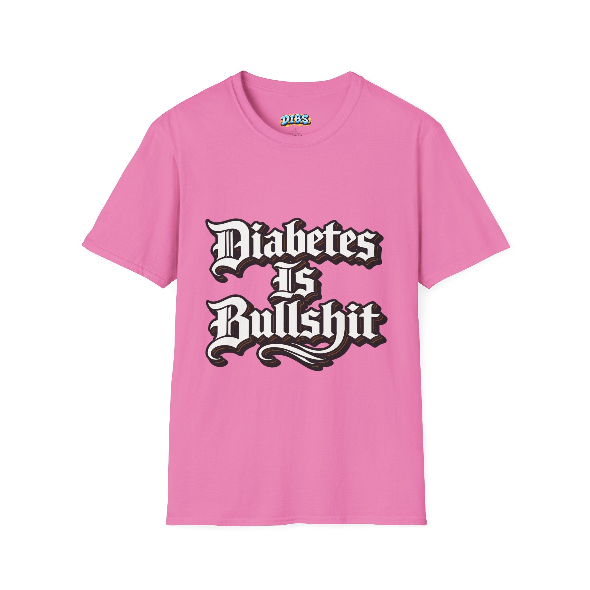 Diabetes Is Bullshit T-Shirt — Bold Type 1 Diabetes Awareness Tee