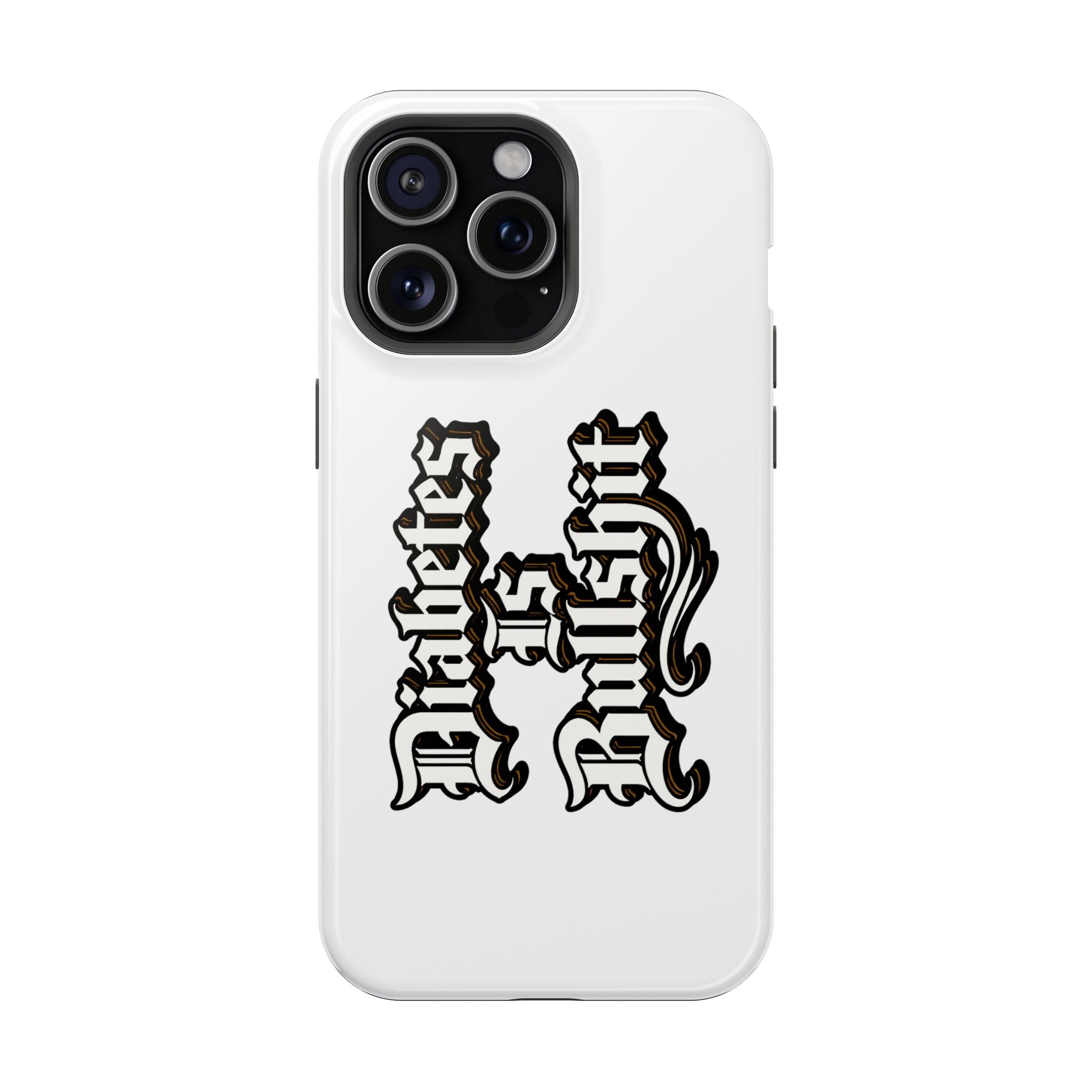 Impact-Resistant Phone Case — Gothic "Protects & Punishes" Design