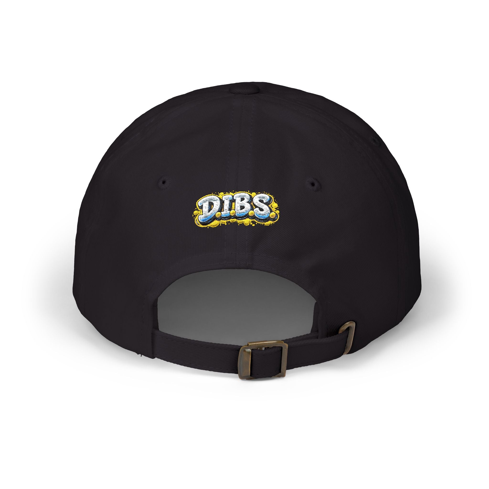 DIBS Gothic Print Dad Cap — Edgy Classic Baseball Hat