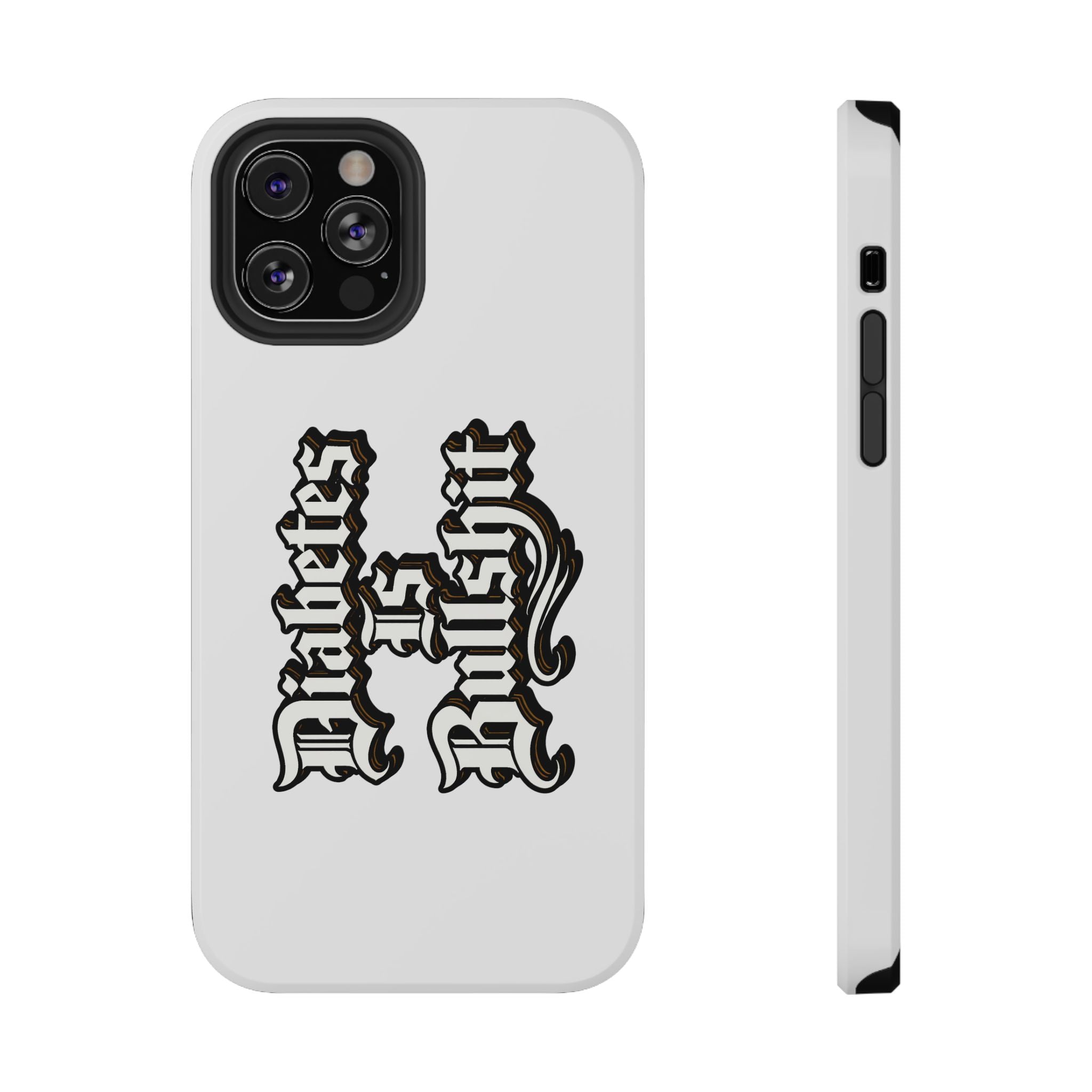 Impact-Resistant Phone Case — Gothic "Protects & Punishes" Design