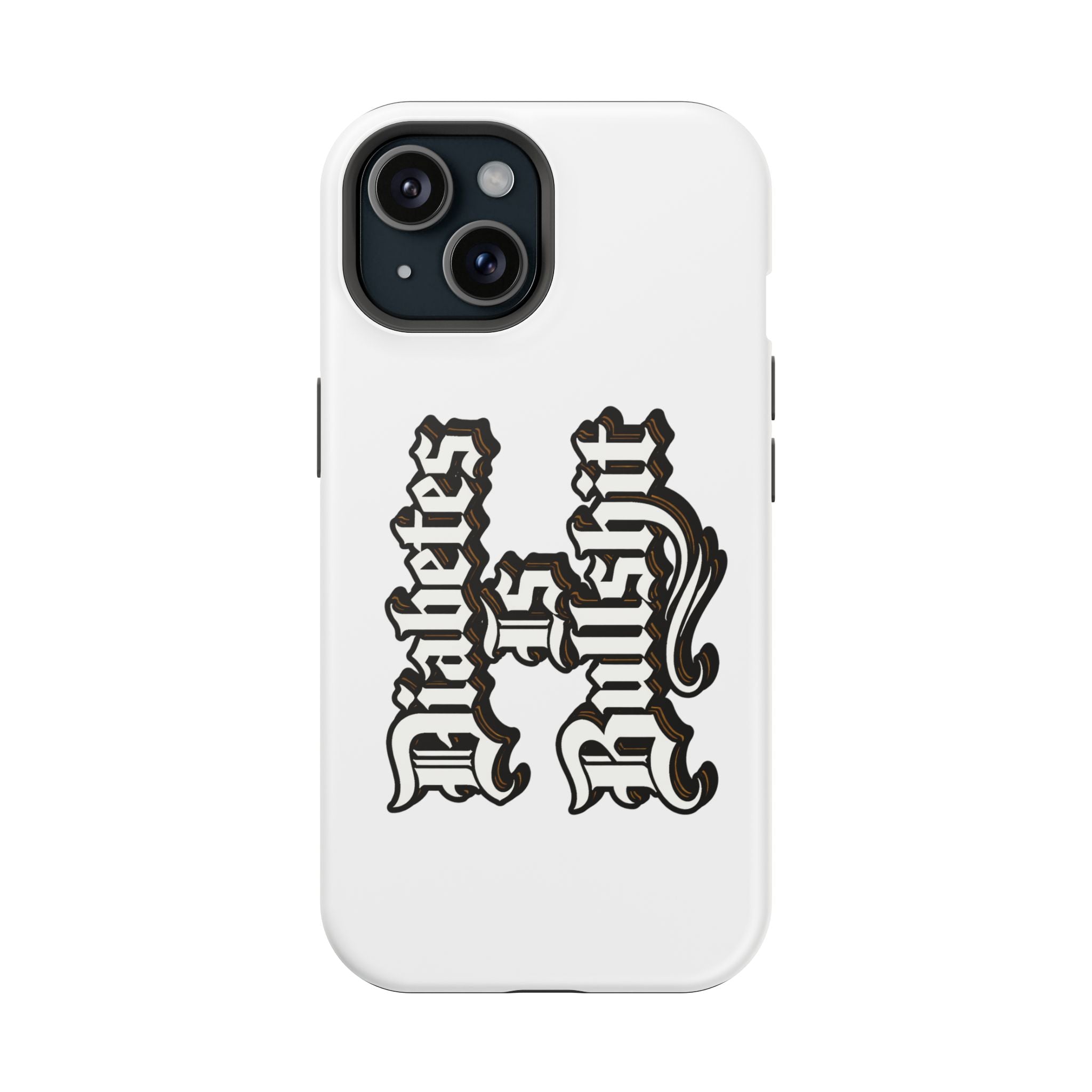 Impact-Resistant Phone Case — Gothic "Protects & Punishes" Design