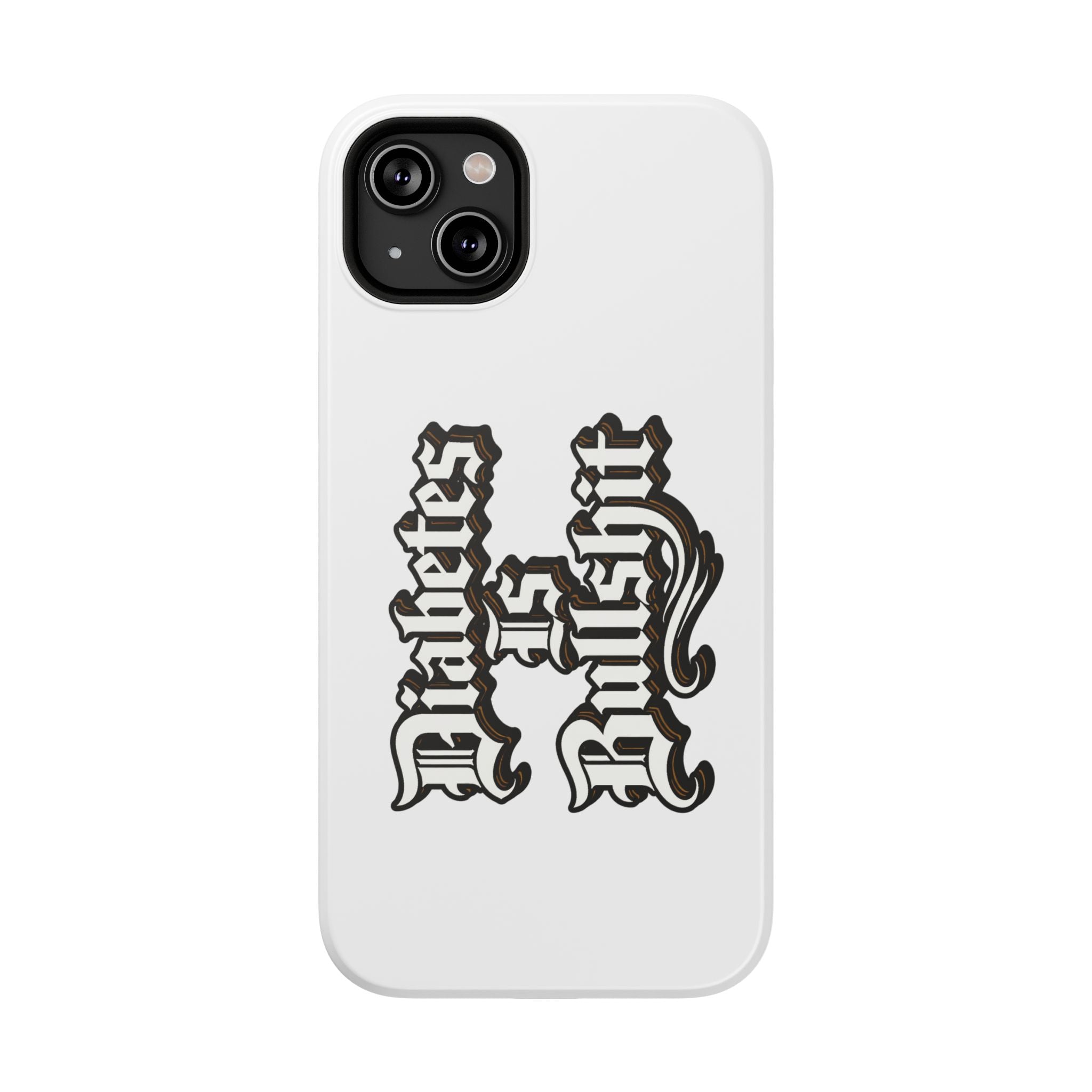 Impact-Resistant Phone Case — Gothic "Protects & Punishes" Design