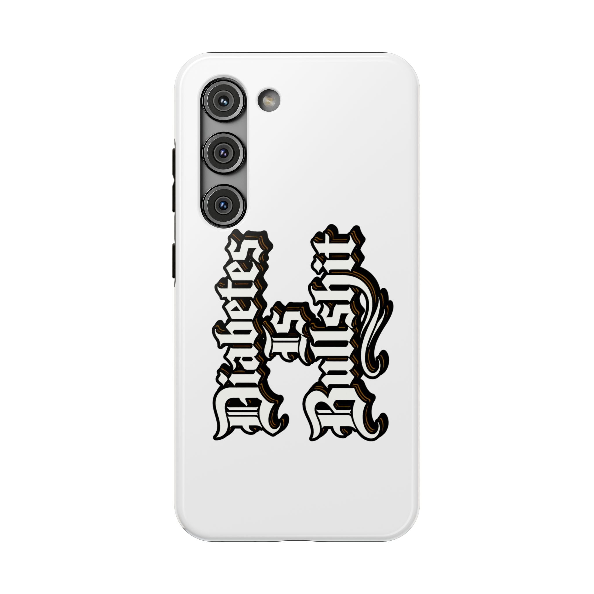 Impact-Resistant Phone Case — Gothic "Protects & Punishes" Design