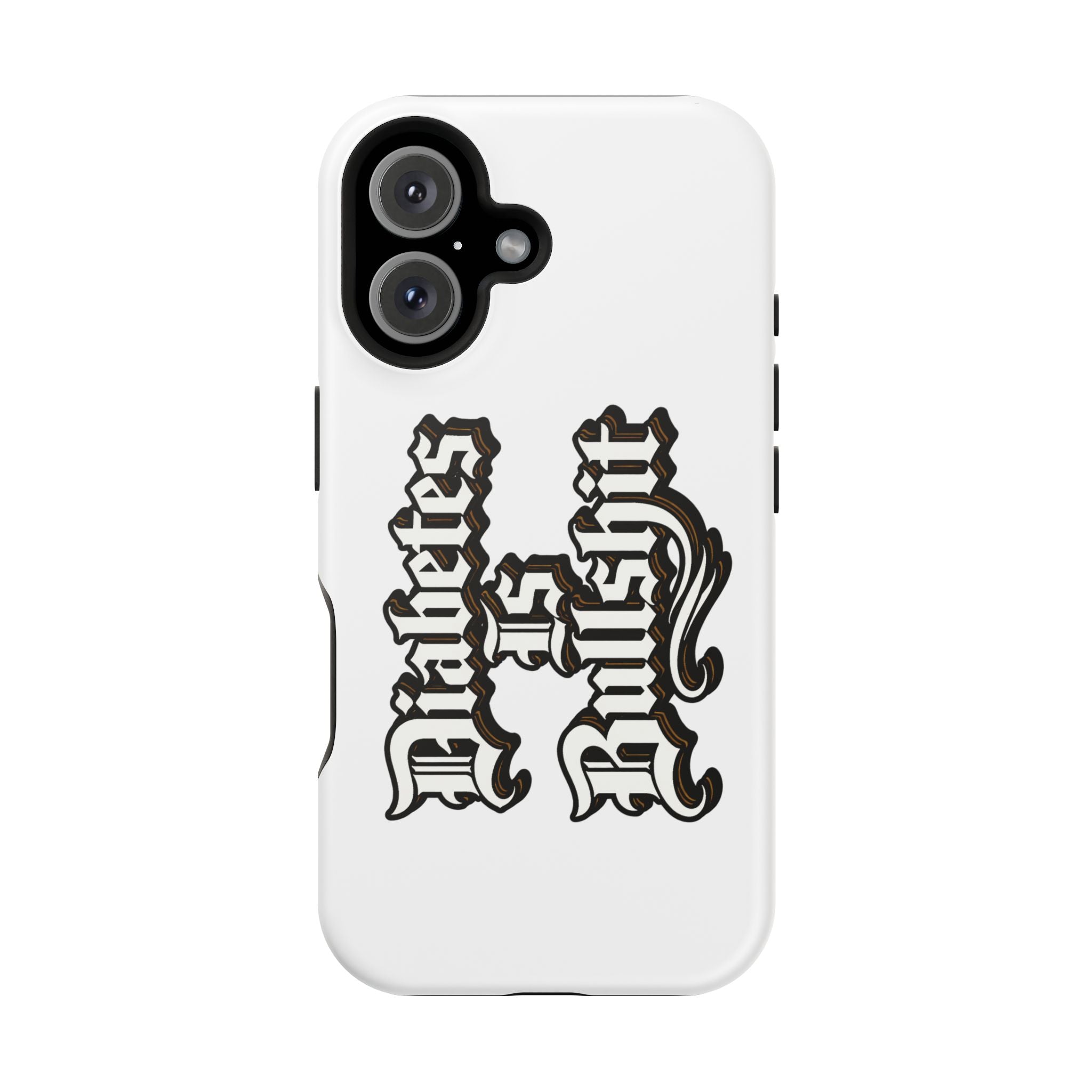 Impact-Resistant Phone Case — Gothic "Protects & Punishes" Design
