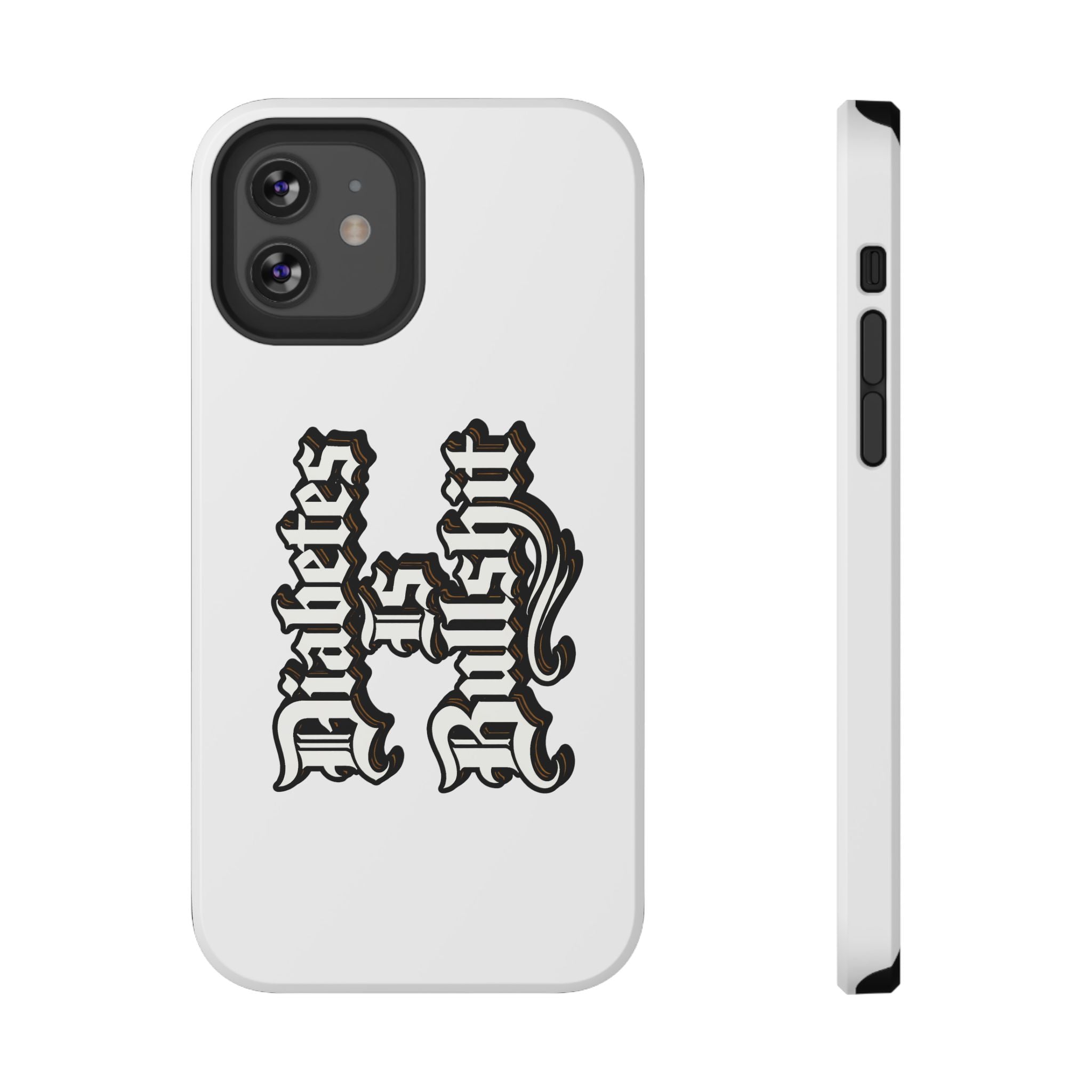 Impact-Resistant Phone Case — Gothic "Protects & Punishes" Design