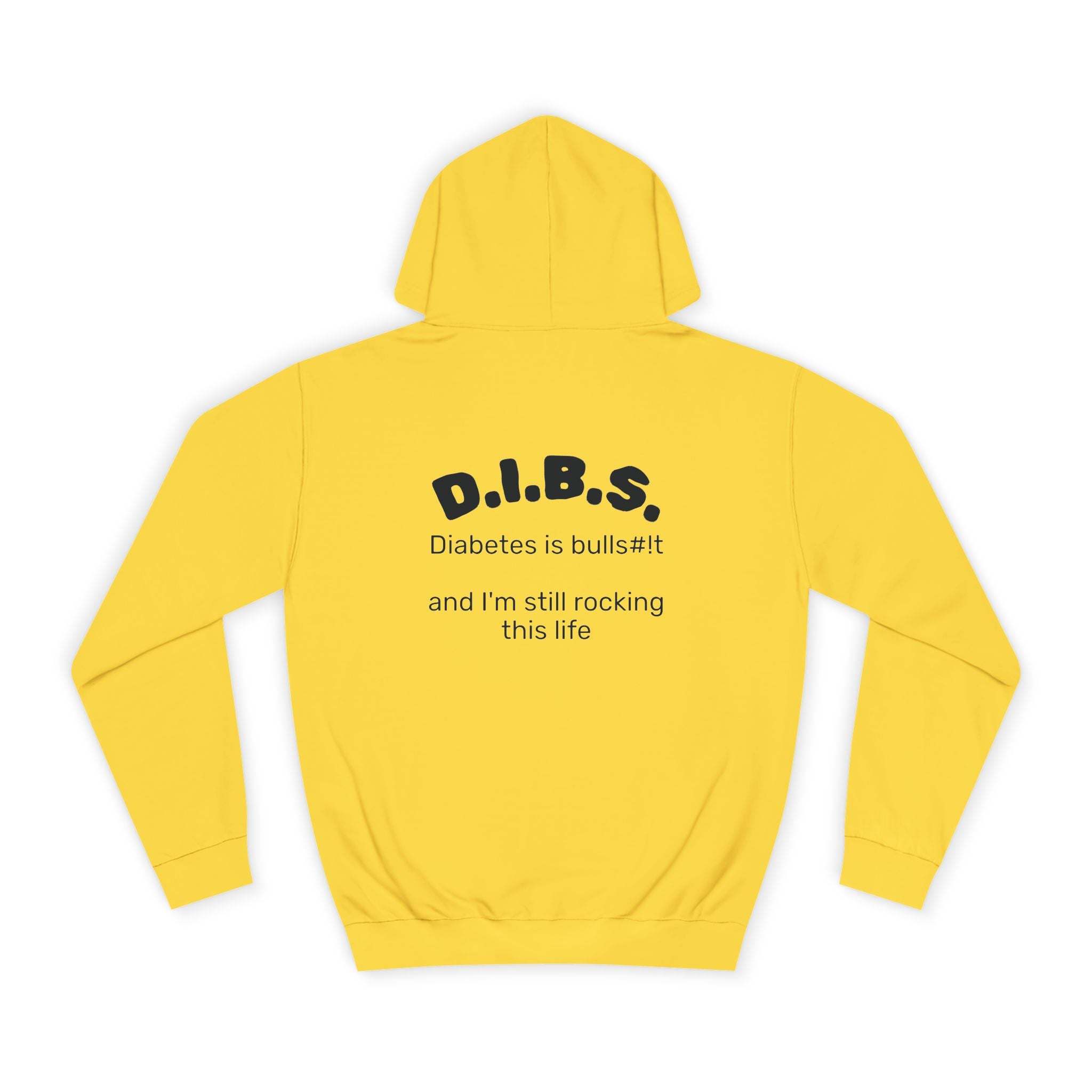Don't judge my pancreas Hoodie — Funny Pancreas Cartoon Front, Bold Back Statement