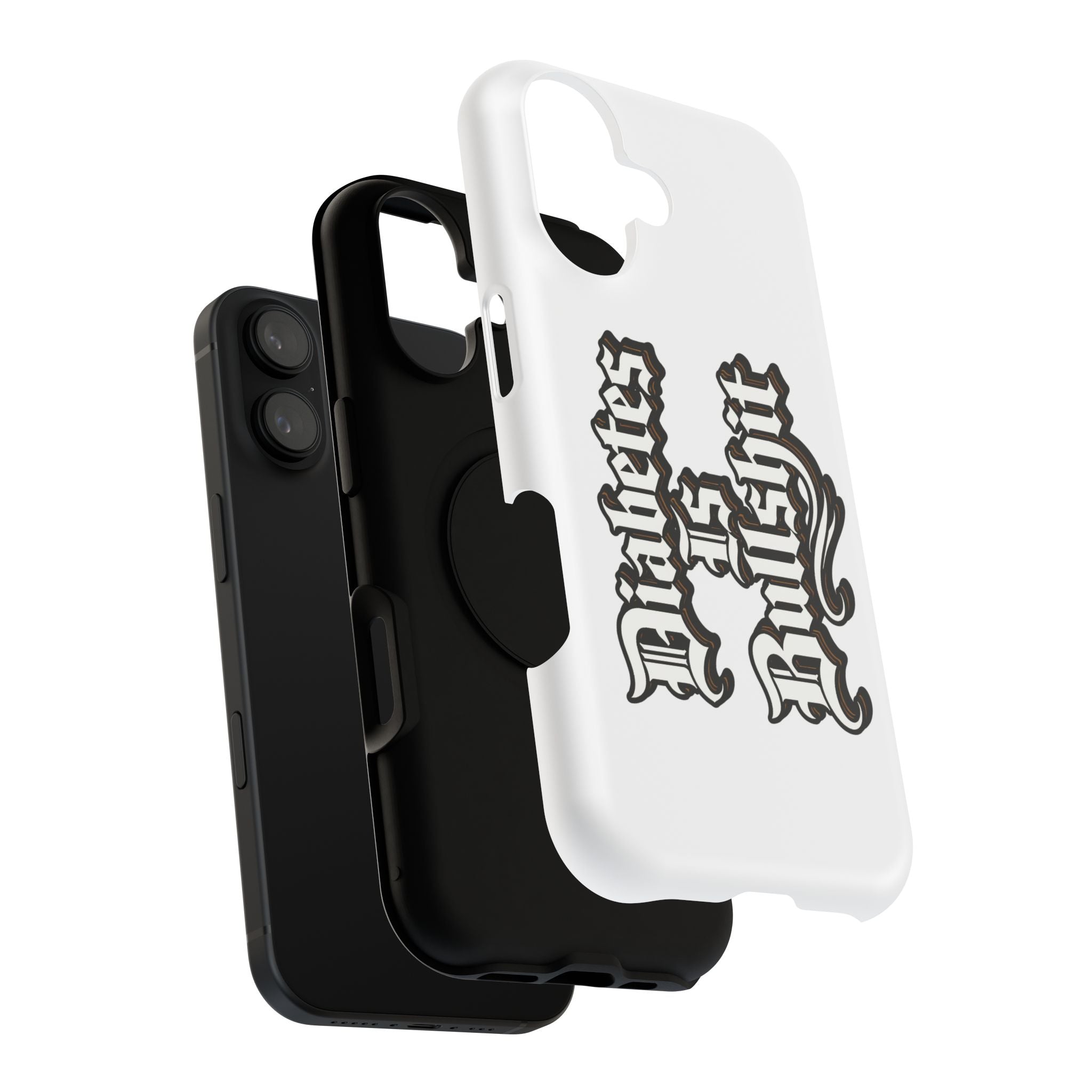 Impact-Resistant Phone Case — Gothic "Protects & Punishes" Design