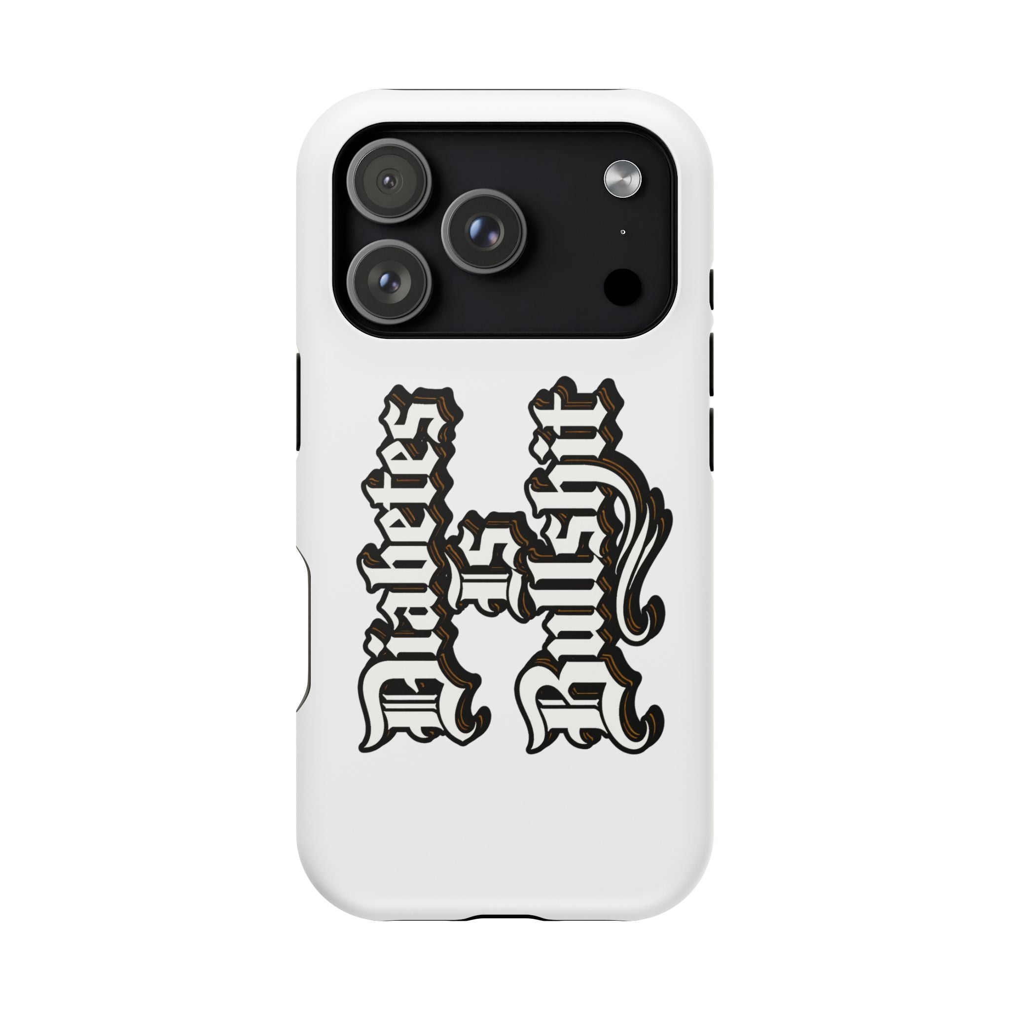 Impact-Resistant Phone Case — Gothic "Protects & Punishes" Design