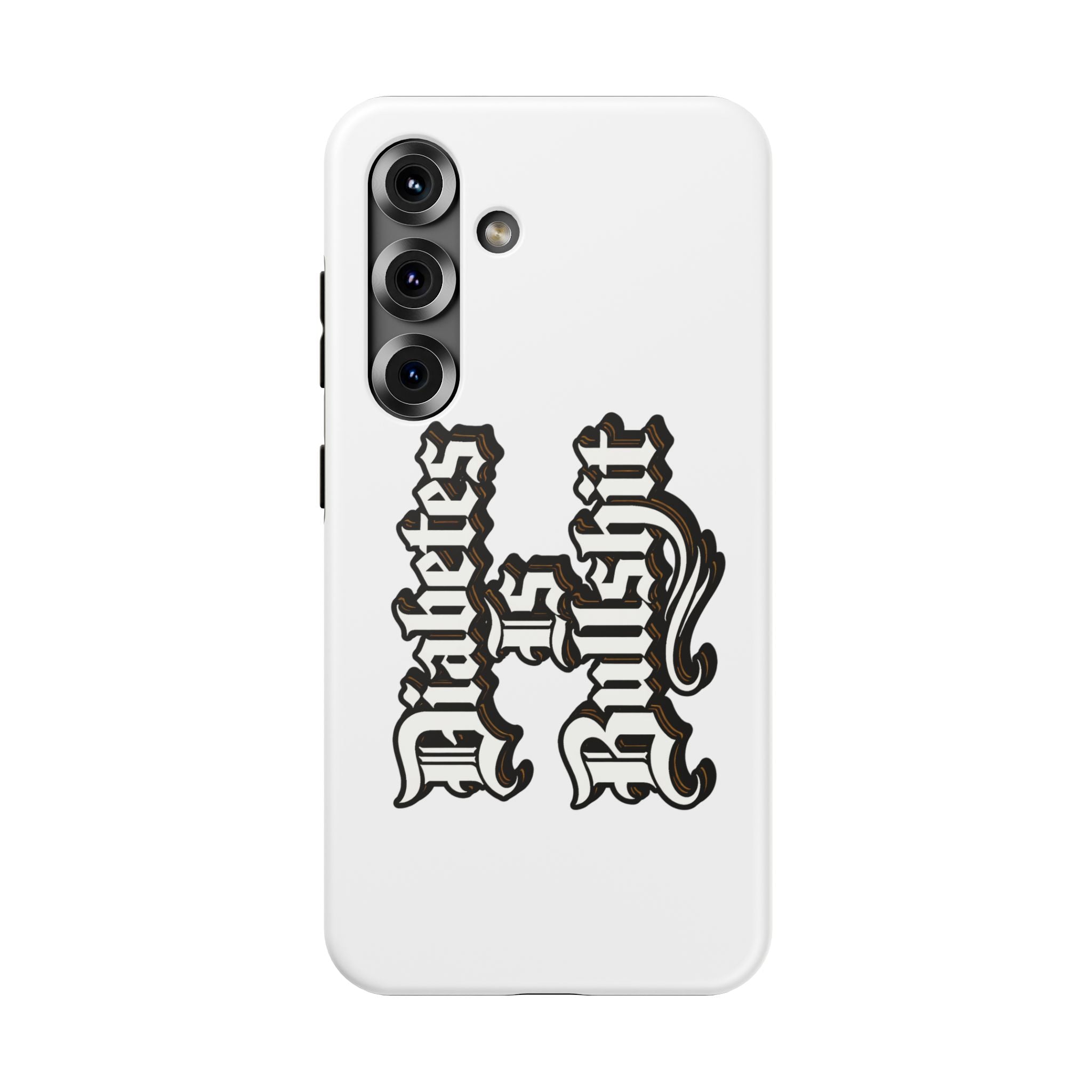 Impact-Resistant Phone Case — Gothic "Protects & Punishes" Design