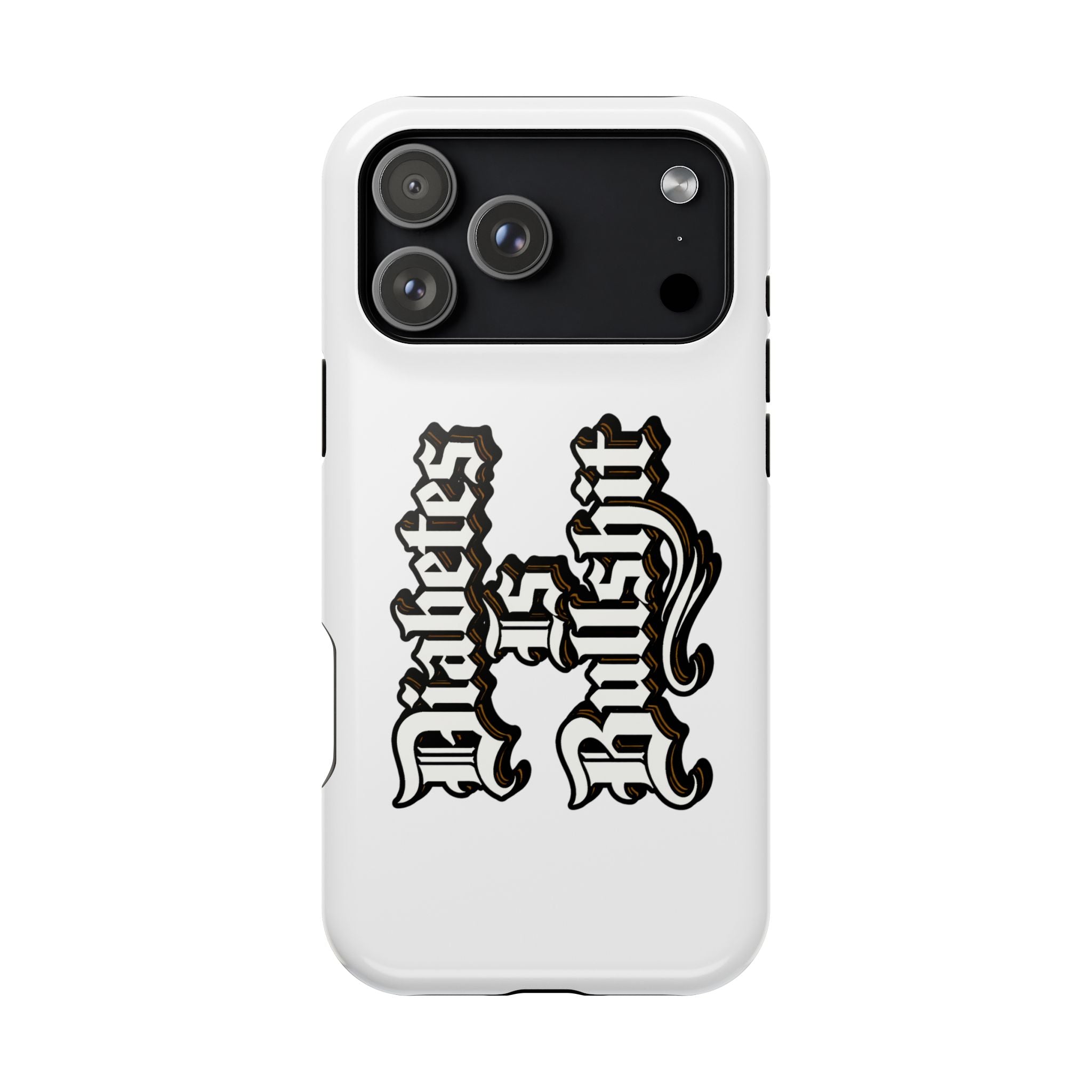 Impact-Resistant Phone Case — Gothic "Protects & Punishes" Design