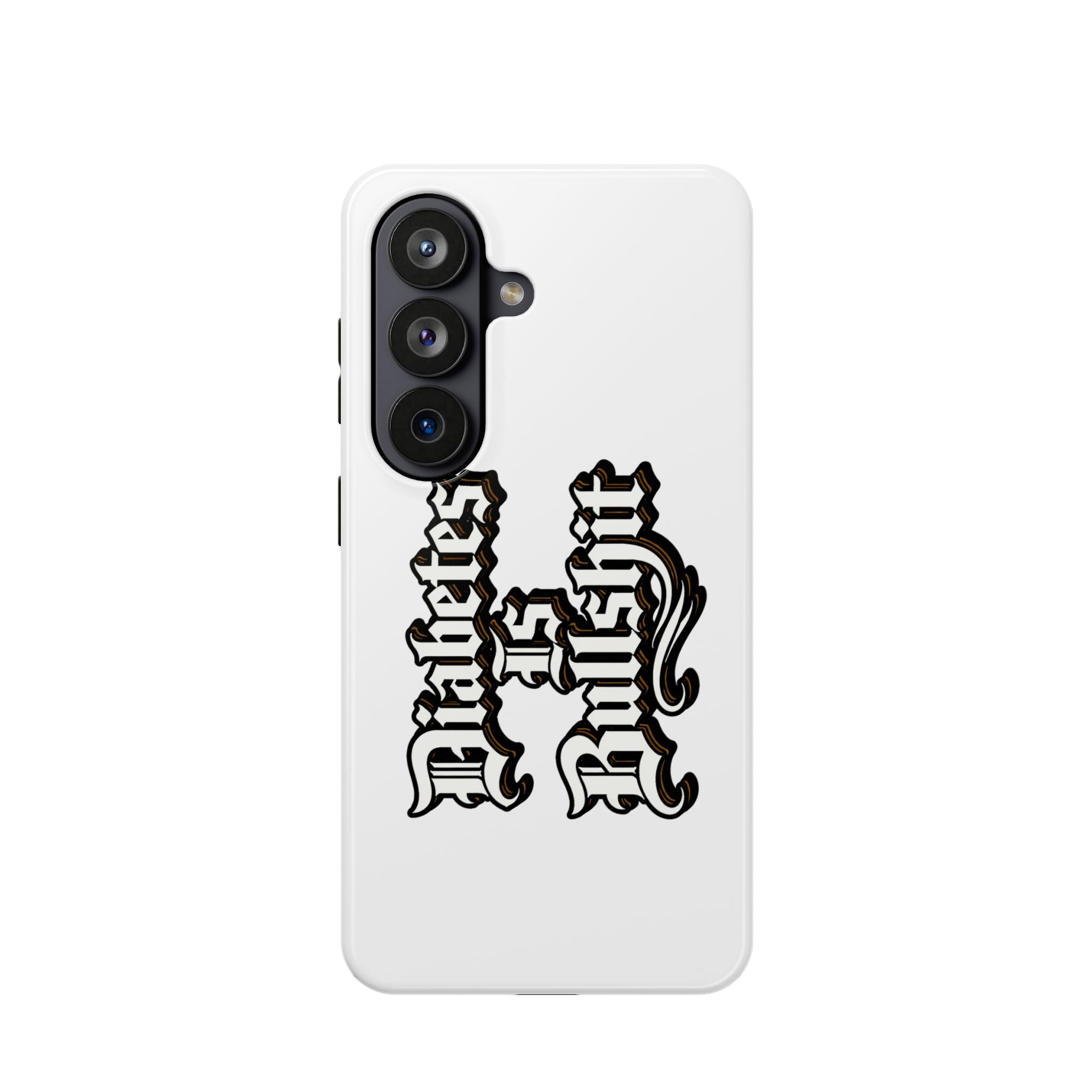 Impact-Resistant Phone Case — Gothic "Protects & Punishes" Design