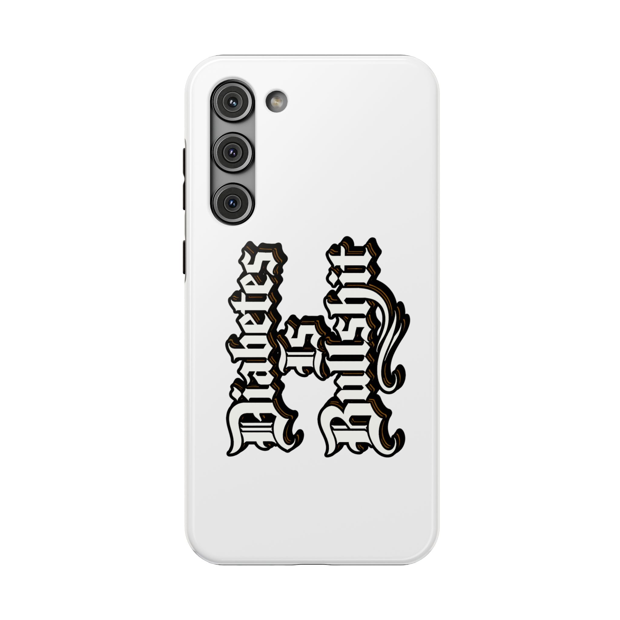 Impact-Resistant Phone Case — Gothic "Protects & Punishes" Design