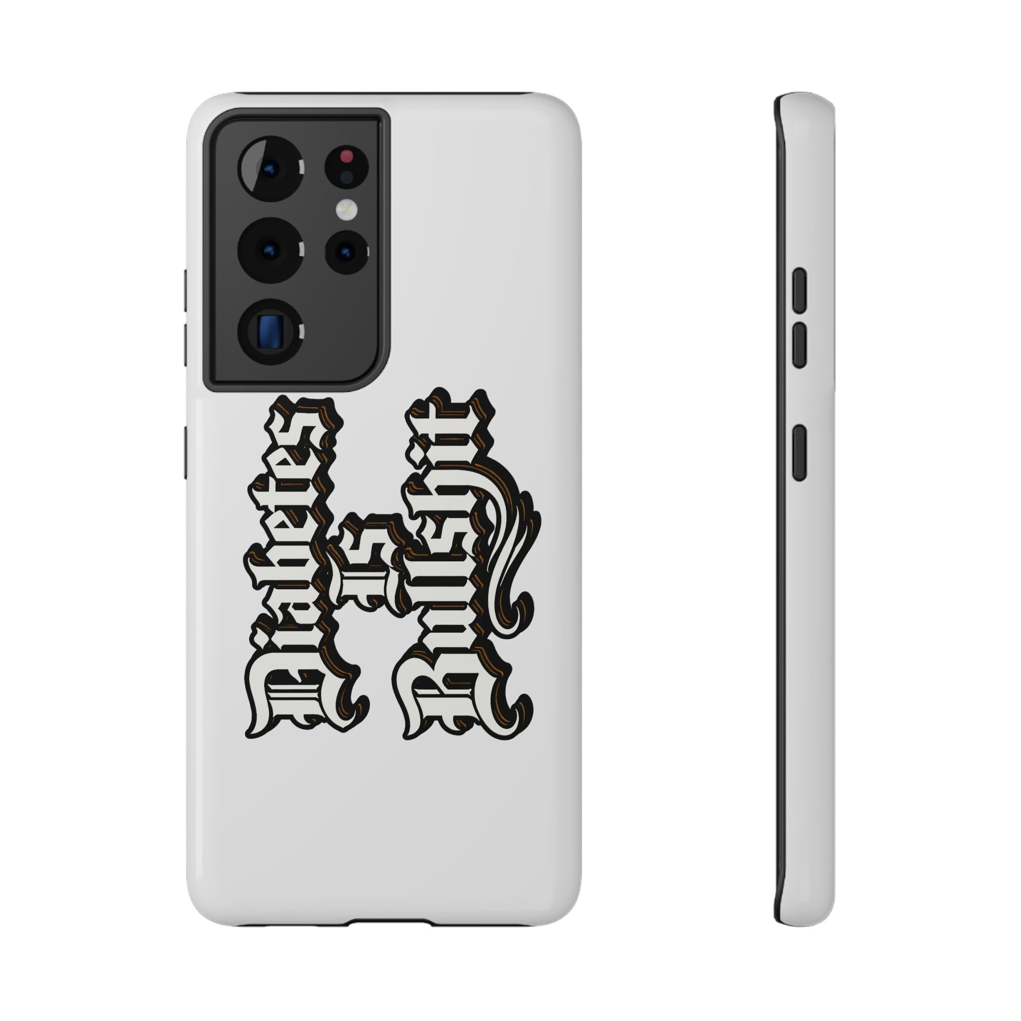 Impact-Resistant Phone Case — Gothic "Protects & Punishes" Design