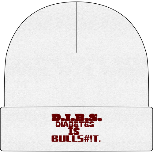 Diabetes Is Bullshit Cuff Beanie — Skater Style Knit Cap
