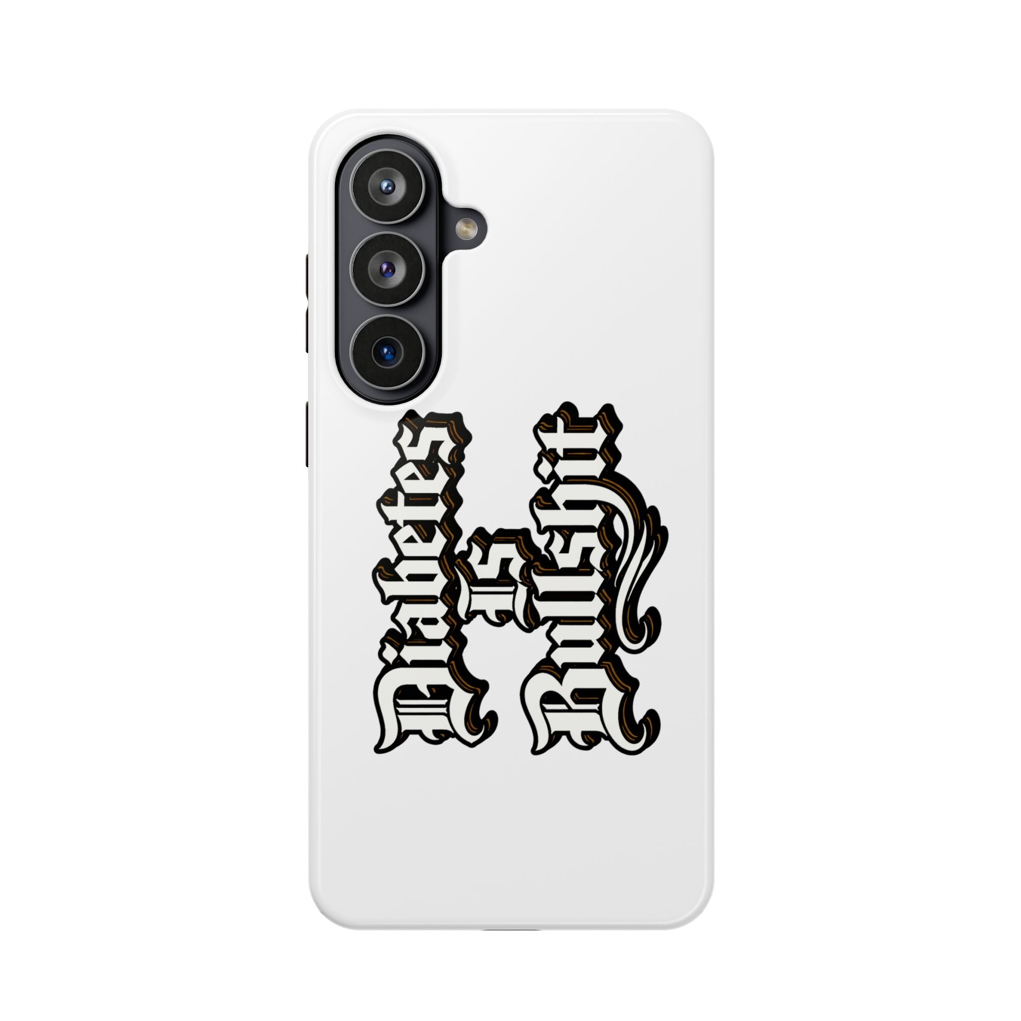 Impact-Resistant Phone Case — Gothic "Protects & Punishes" Design