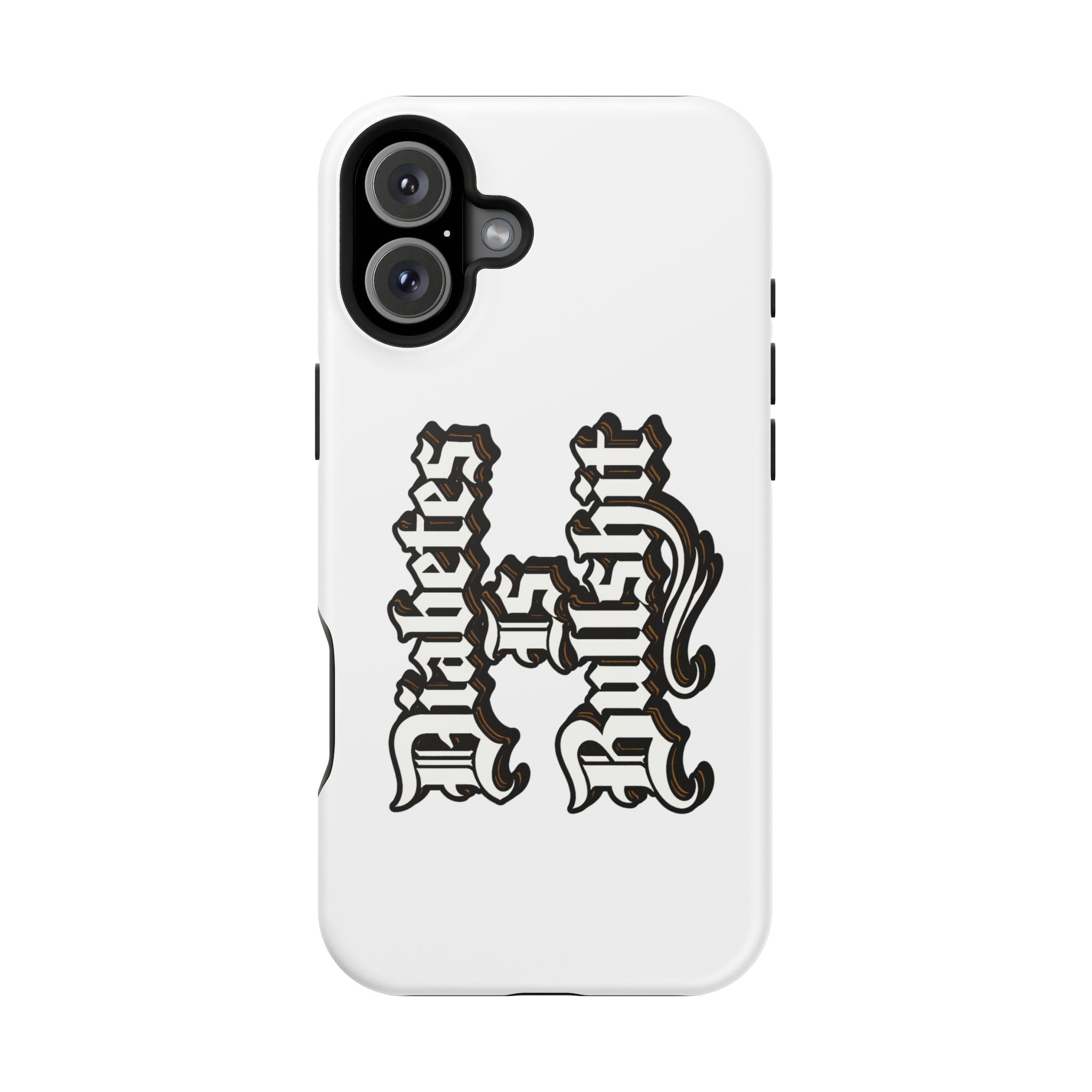Impact-Resistant Phone Case — Gothic "Protects & Punishes" Design