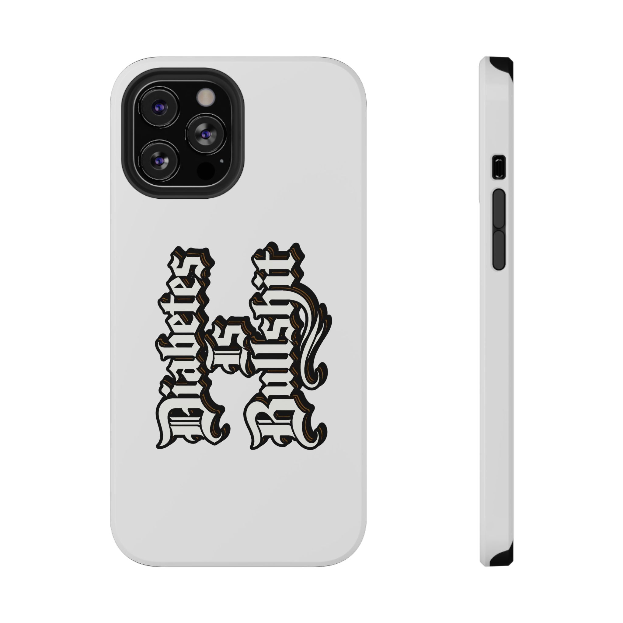 Impact-Resistant Phone Case — Gothic "Protects & Punishes" Design