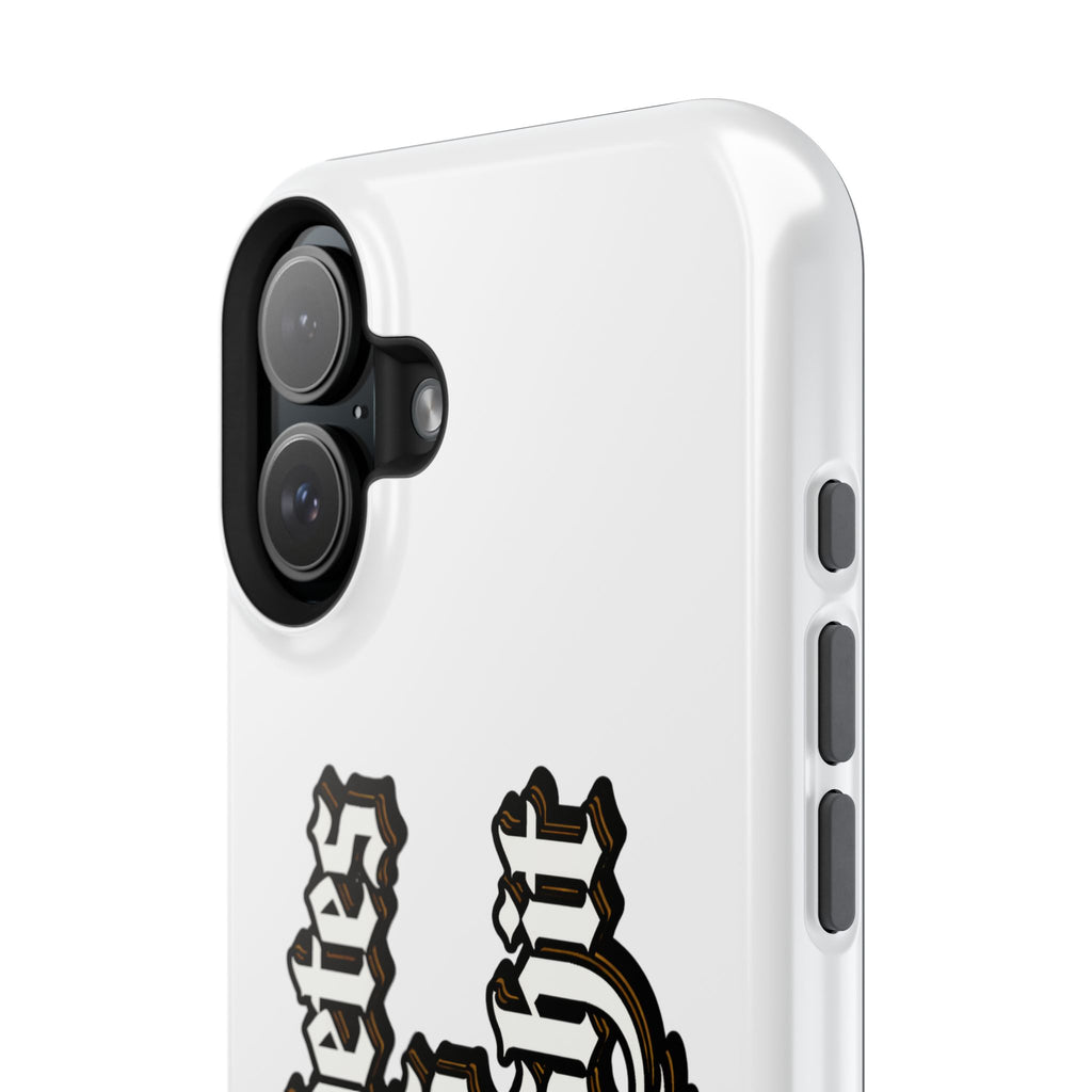 Impact-Resistant Phone Case — Gothic "Protects & Punishes" Design