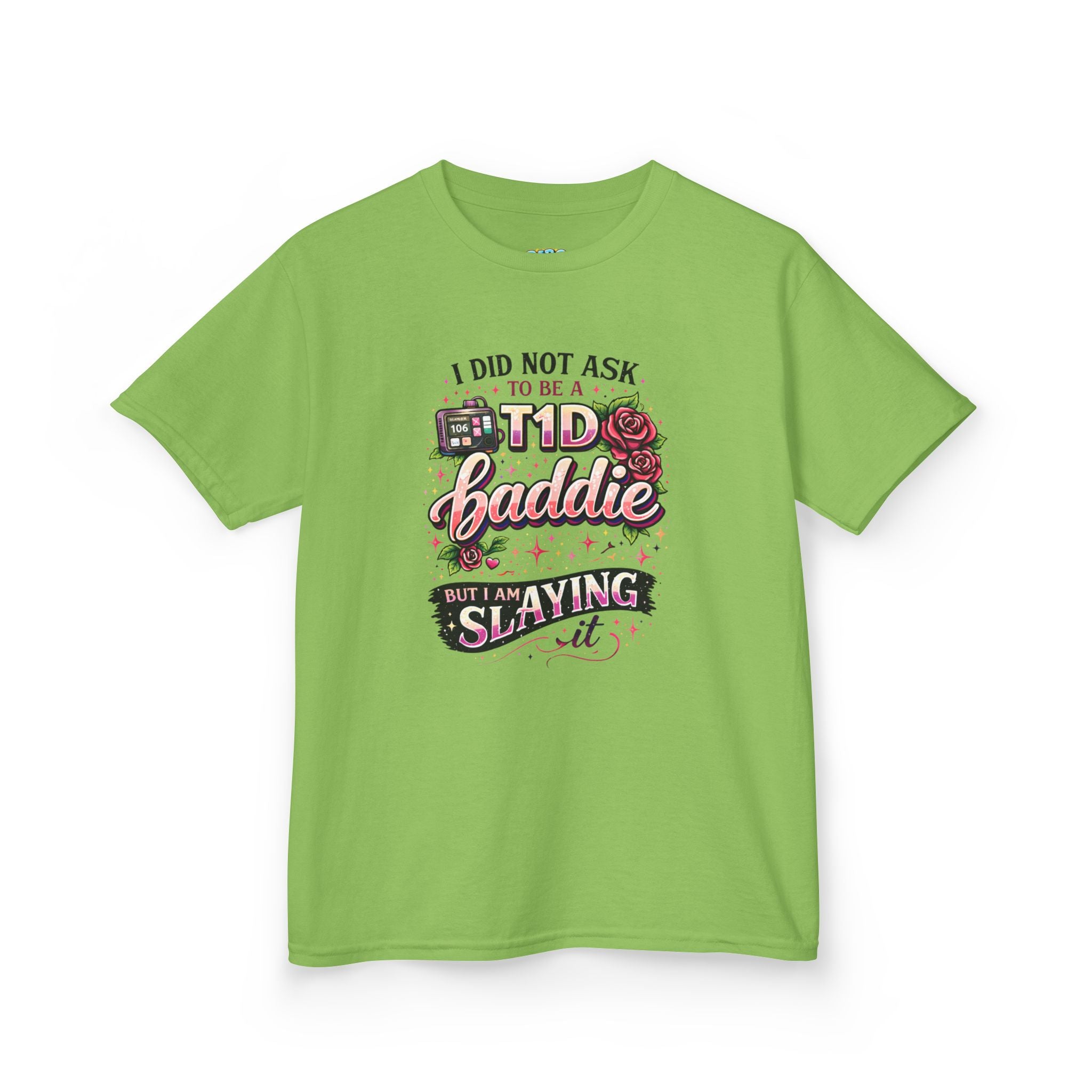 Girls 'I Didn't Ask to Be a Diabaddie but I Am Slaying It' Kids Tee