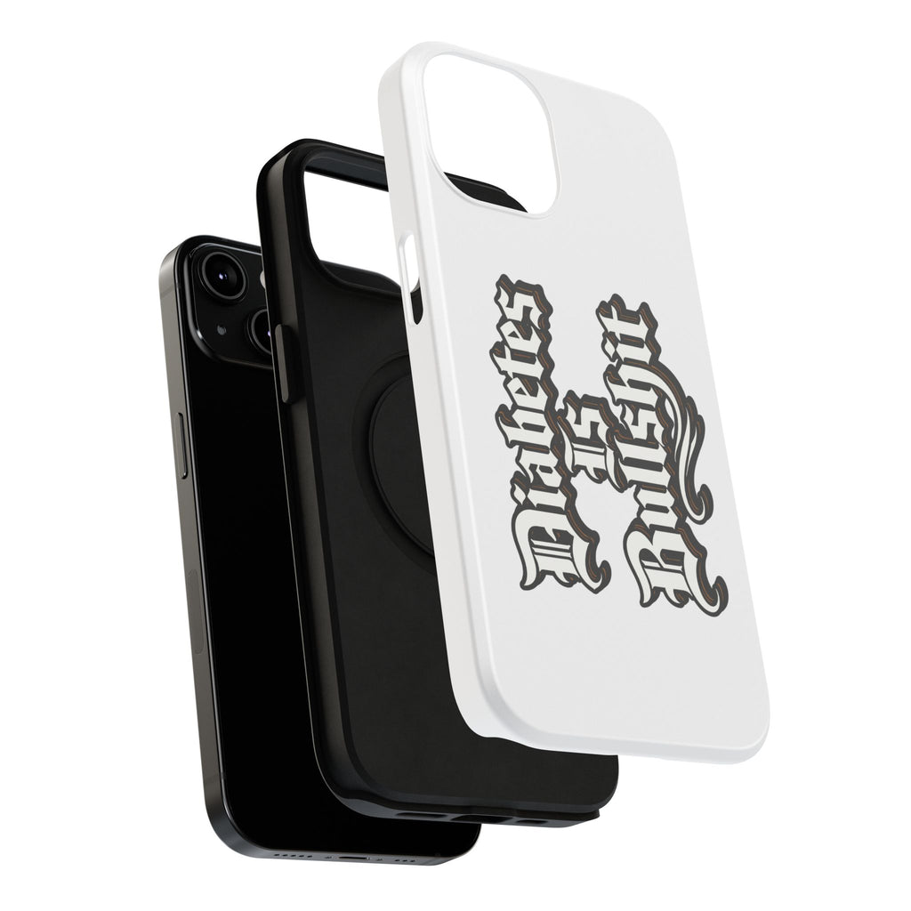 Impact-Resistant Phone Case — Gothic "Protects & Punishes" Design