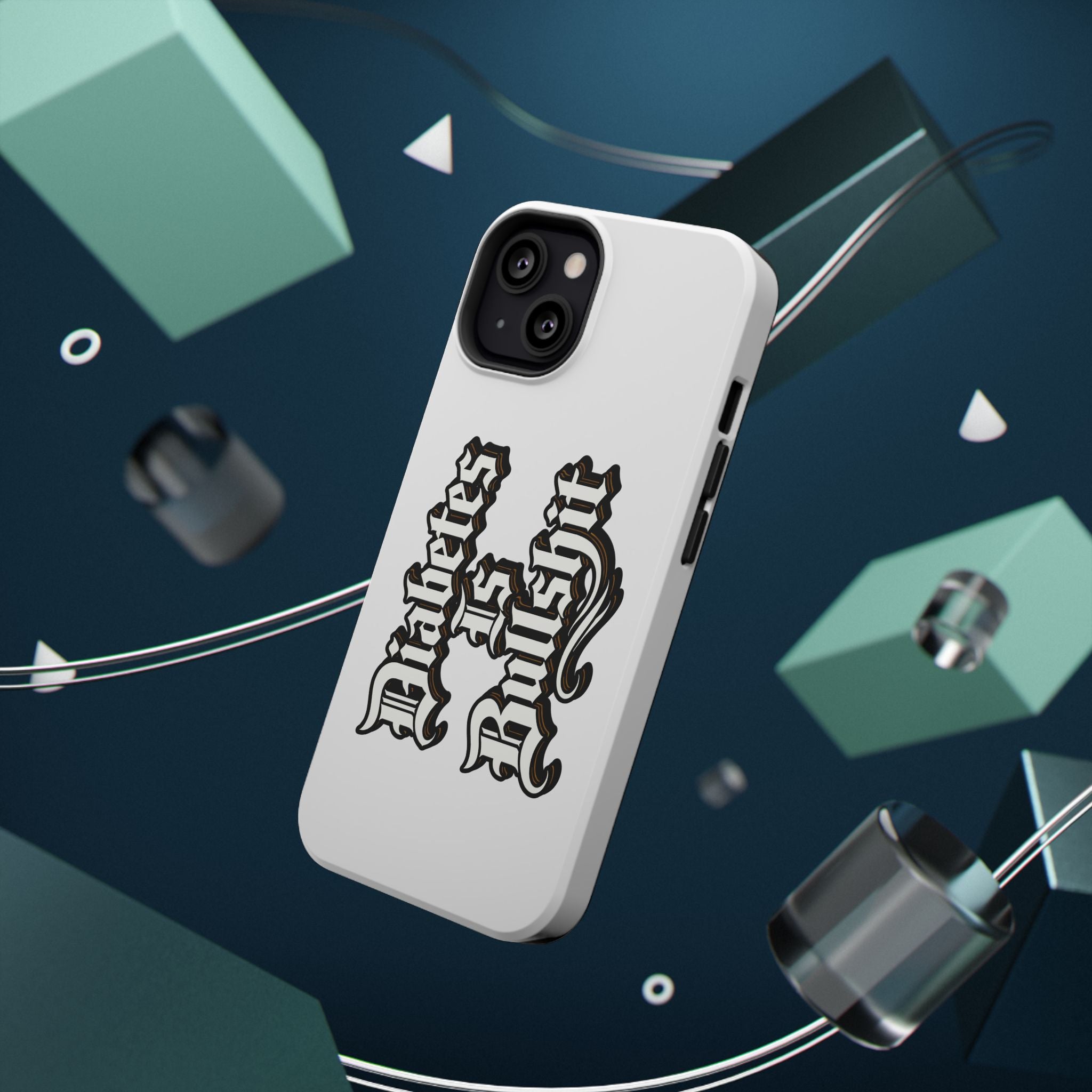 Impact-Resistant Phone Case — Gothic "Protects & Punishes" Design